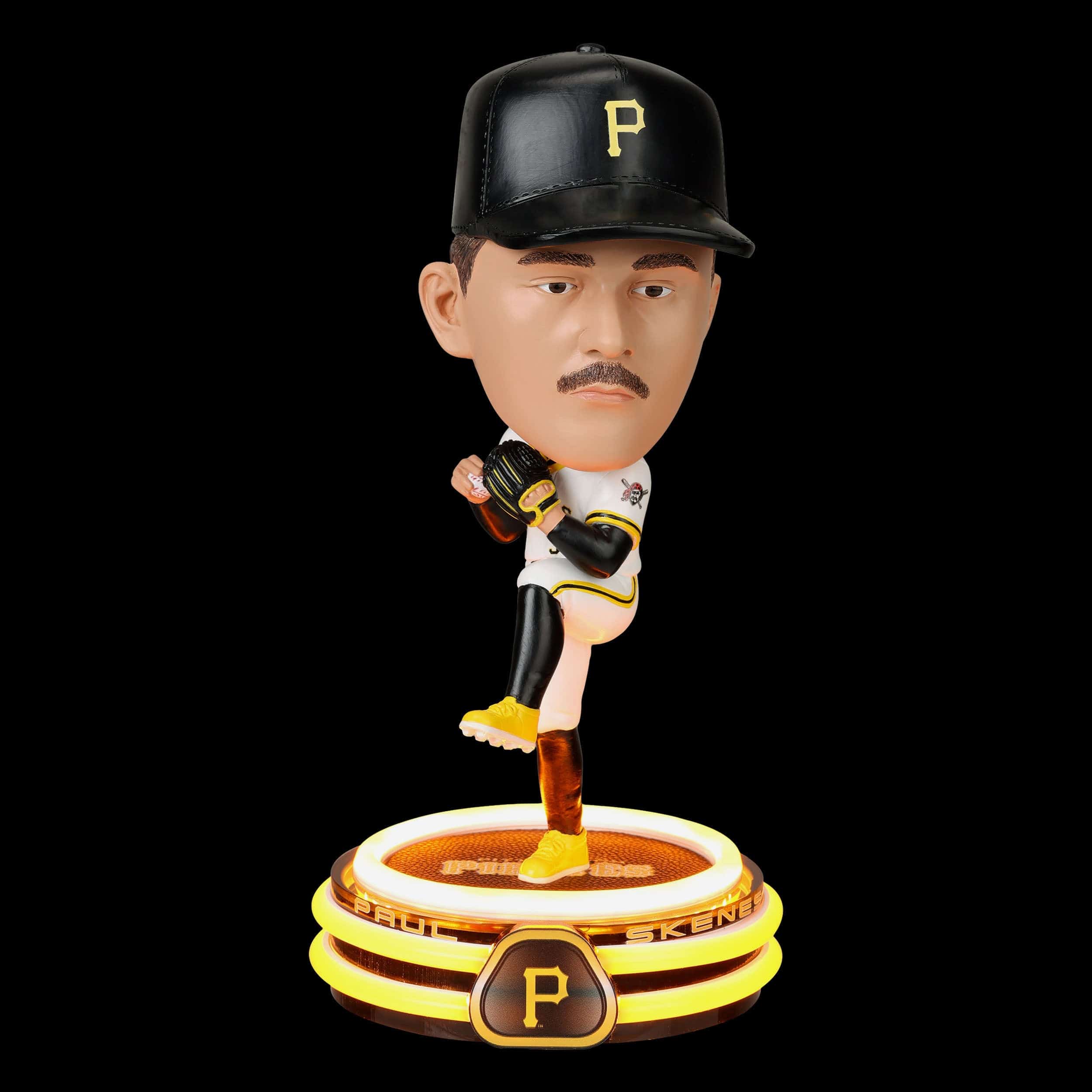 Paul Skenes Pittsburgh Pirates LED Neon Bighead Bobblehead - Image 2