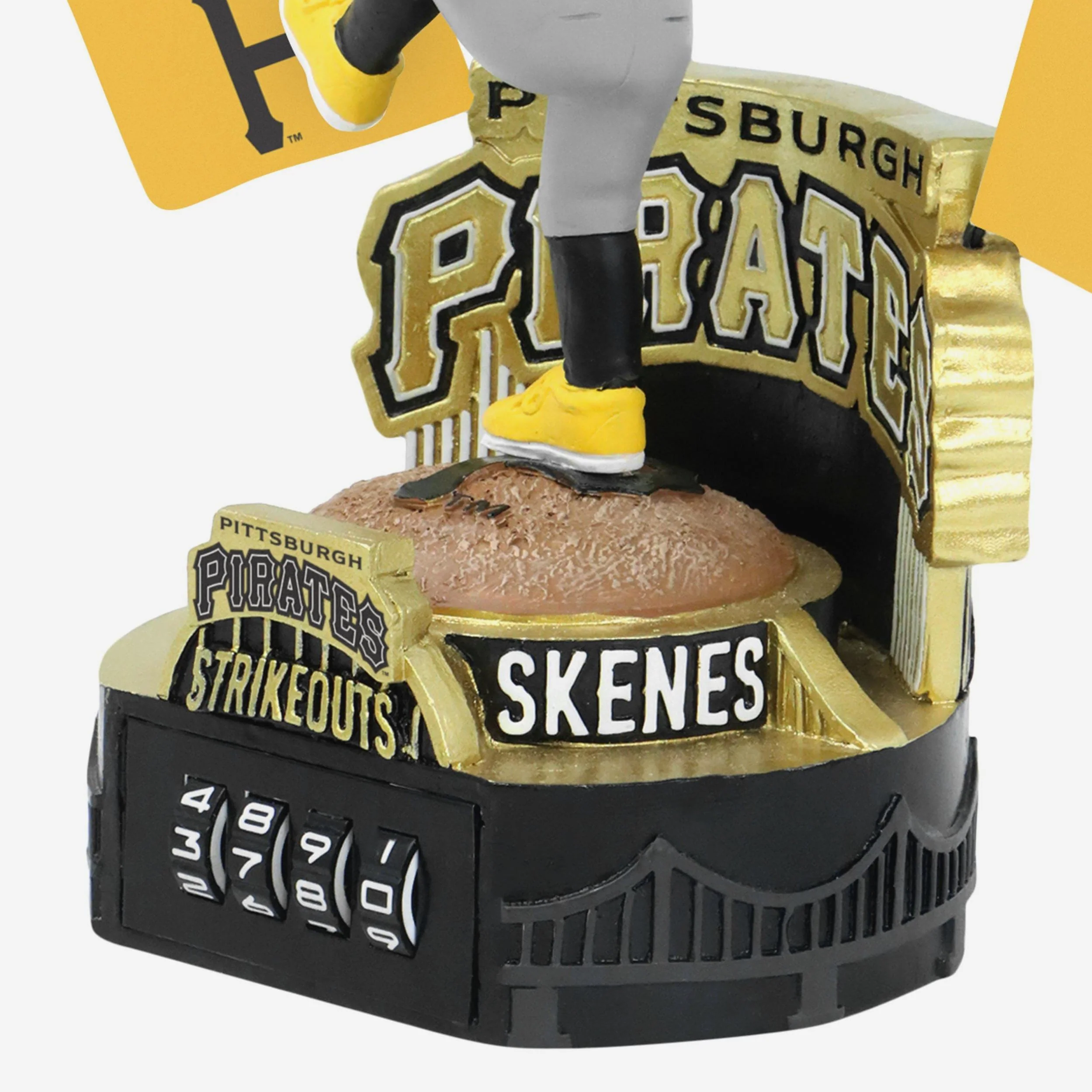 Paul Skenes Pittsburgh Pirates Strike Out Counter Medium Bighead Bobblehead - Image 3