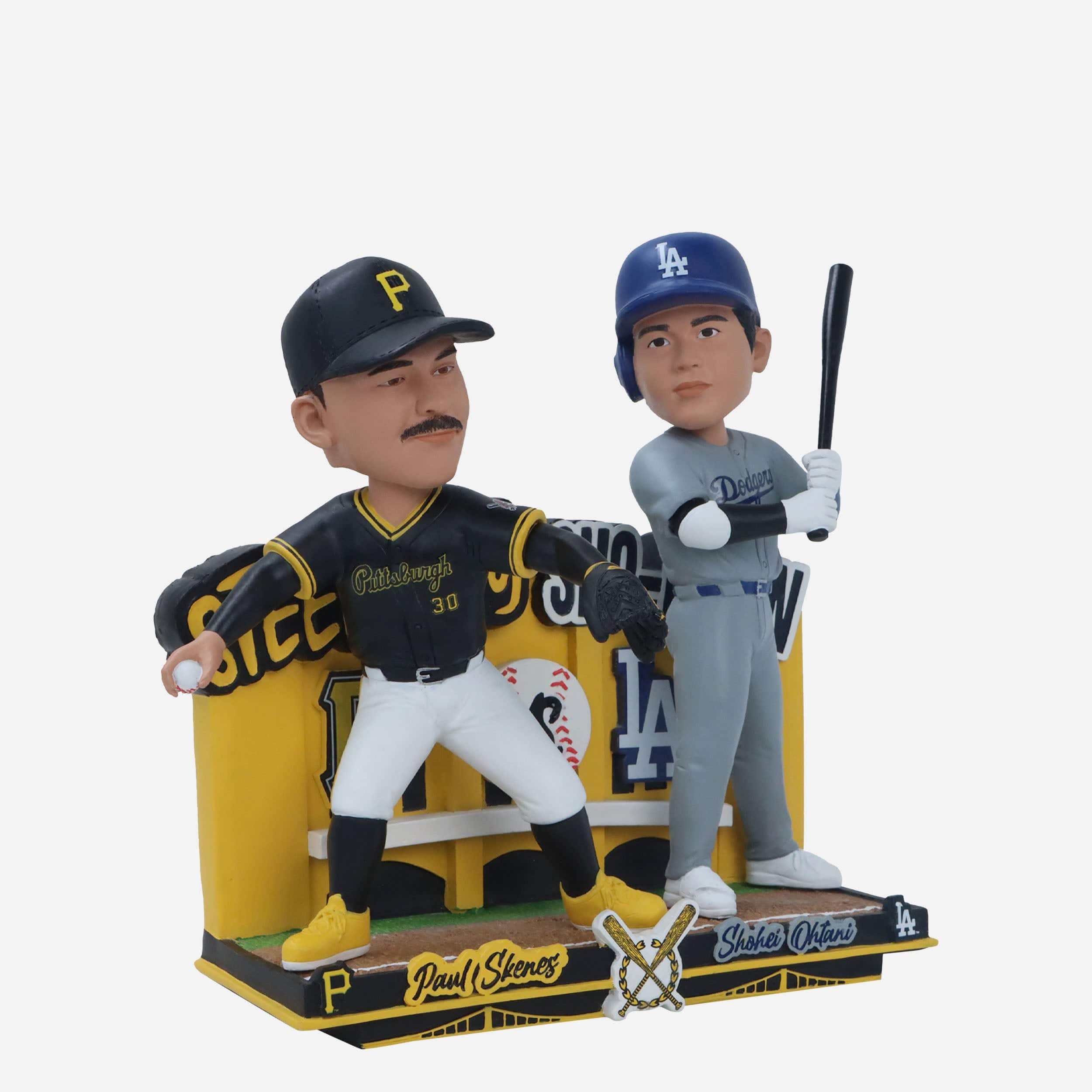 Paul Skenes & Shohei Ohtani Pittsburgh Pirates & Los Angeles Dodgers Steel City Sho Down Bobblehead - Image 5