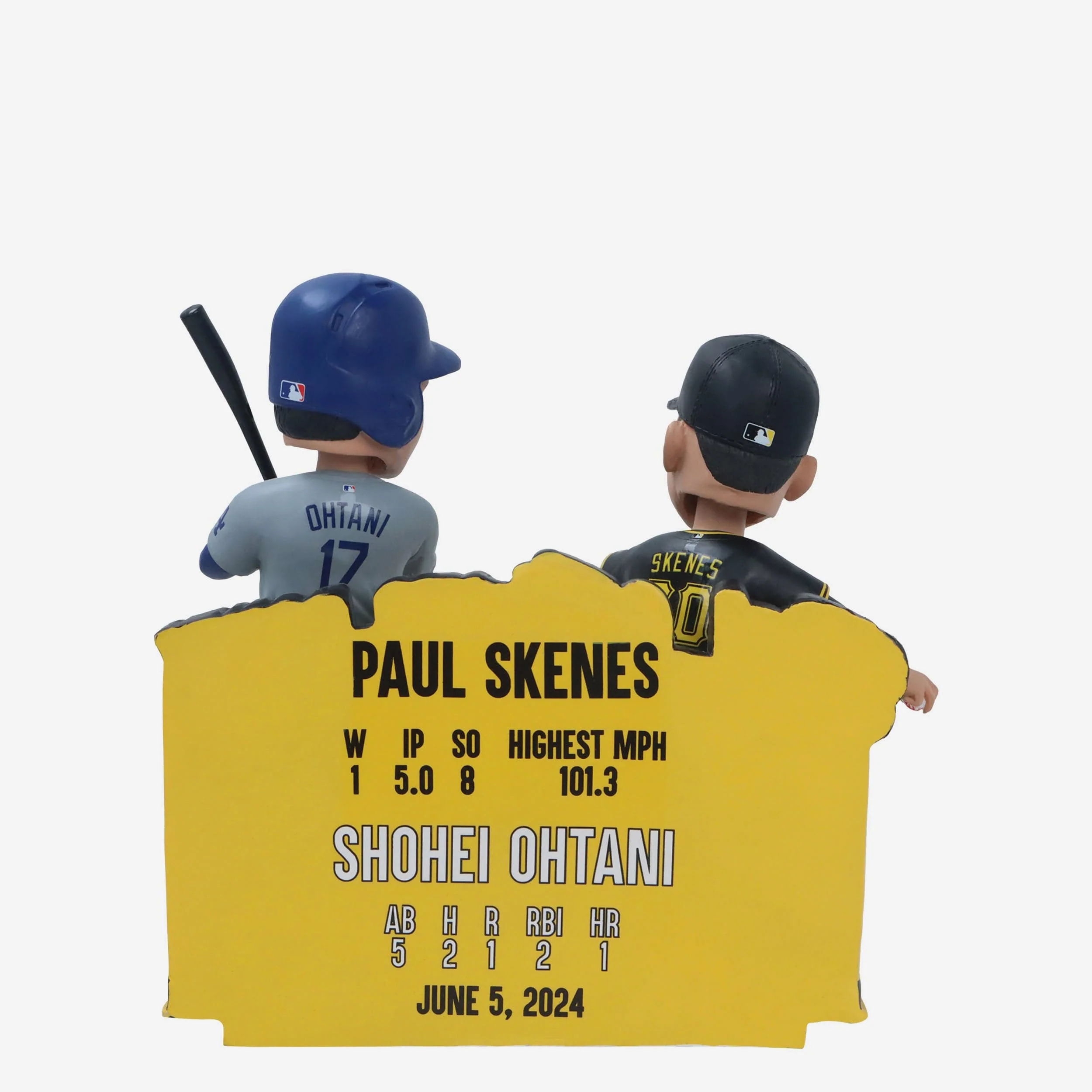 Paul Skenes & Shohei Ohtani Pittsburgh Pirates & Los Angeles Dodgers Steel City Sho Down Bobblehead - Image 6