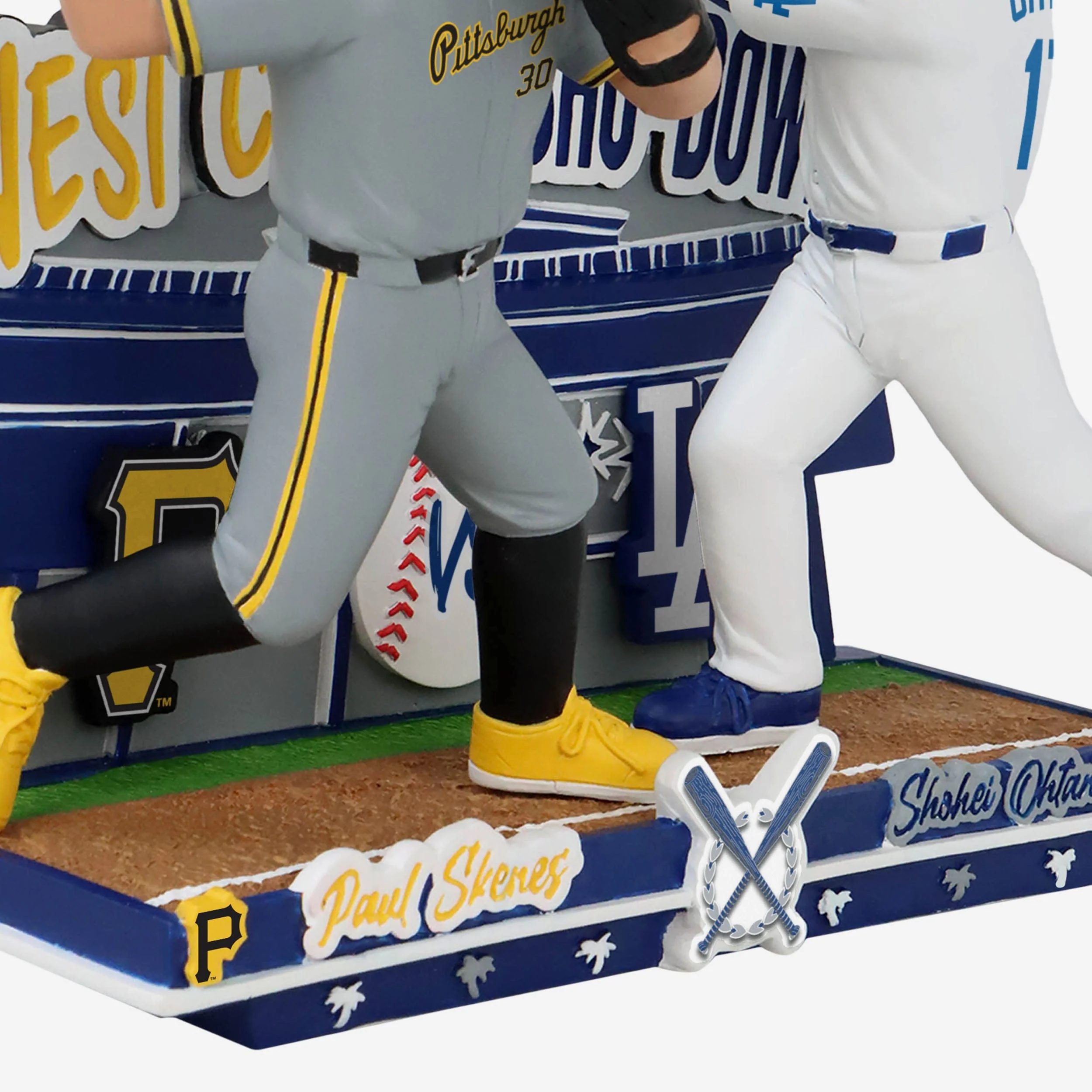 Paul Skenes & Shohei Ohtani Pittsburgh Pirates & Los Angeles Dodgers West Coast Sho Down Bobblehead - Image 4
