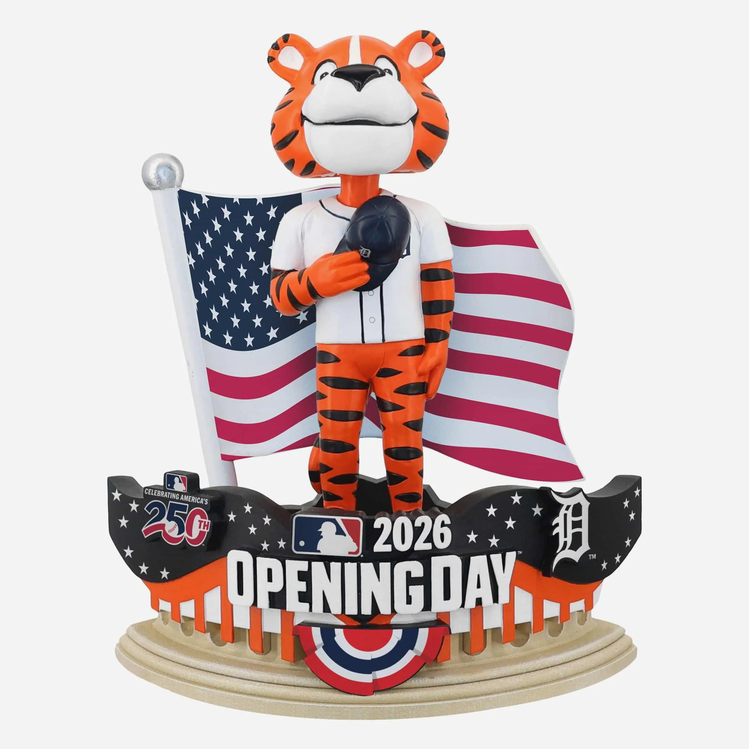 Paws Detroit Tigers 2026 Opening Day Mascot Bobblehead