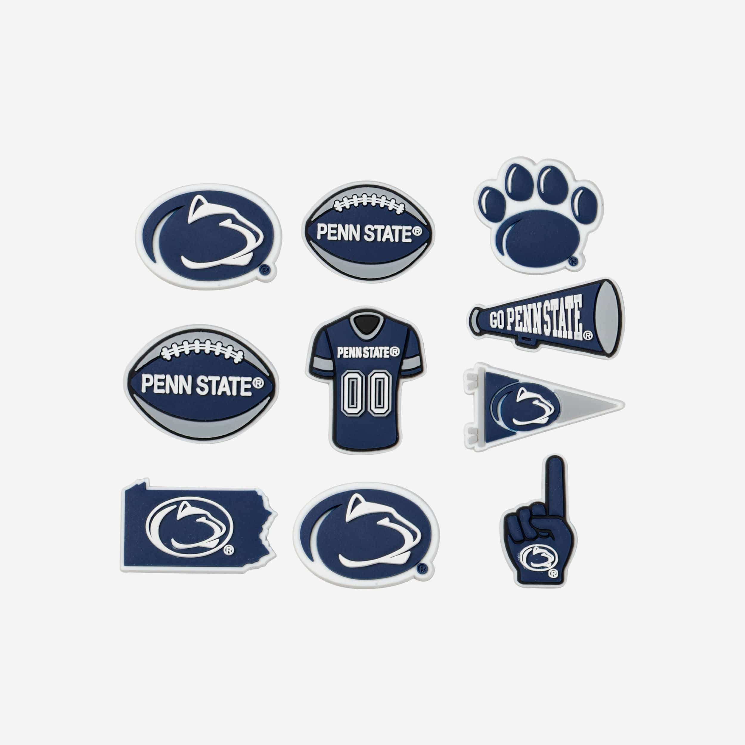 Penn State Nittany Lions 10 Pack Team Clog Charms