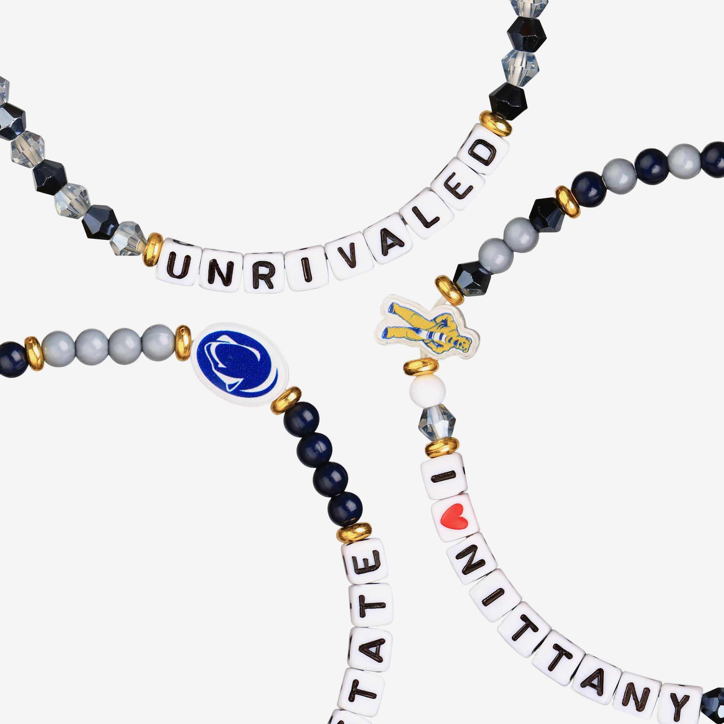 Penn State Nittany Lions 3 Pack Friendship Bracelet - Image 2