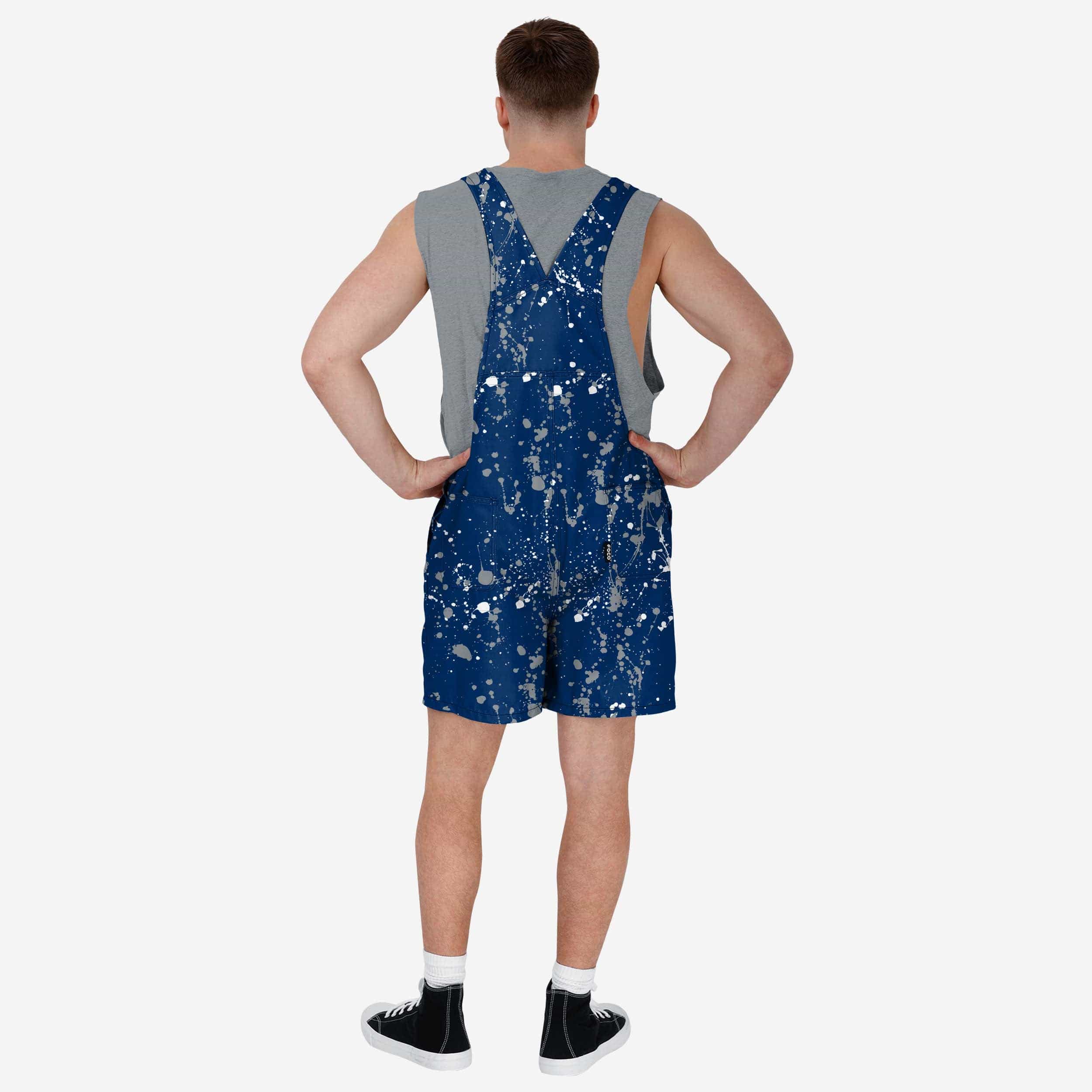 Penn State Nittany Lions Mens Paint Splatter Bib Shortalls - Image 2