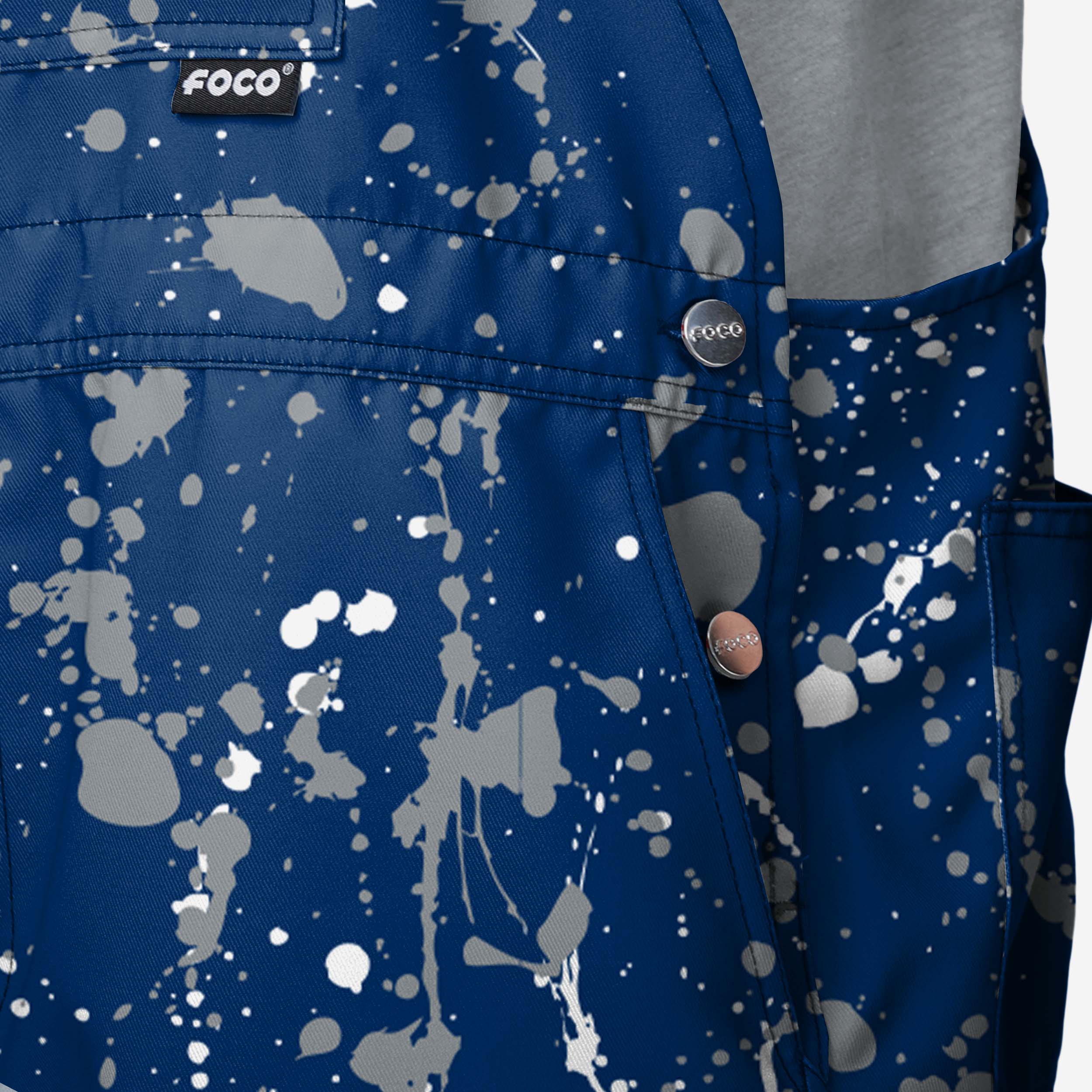 Penn State Nittany Lions Mens Paint Splatter Bib Shortalls - Image 4