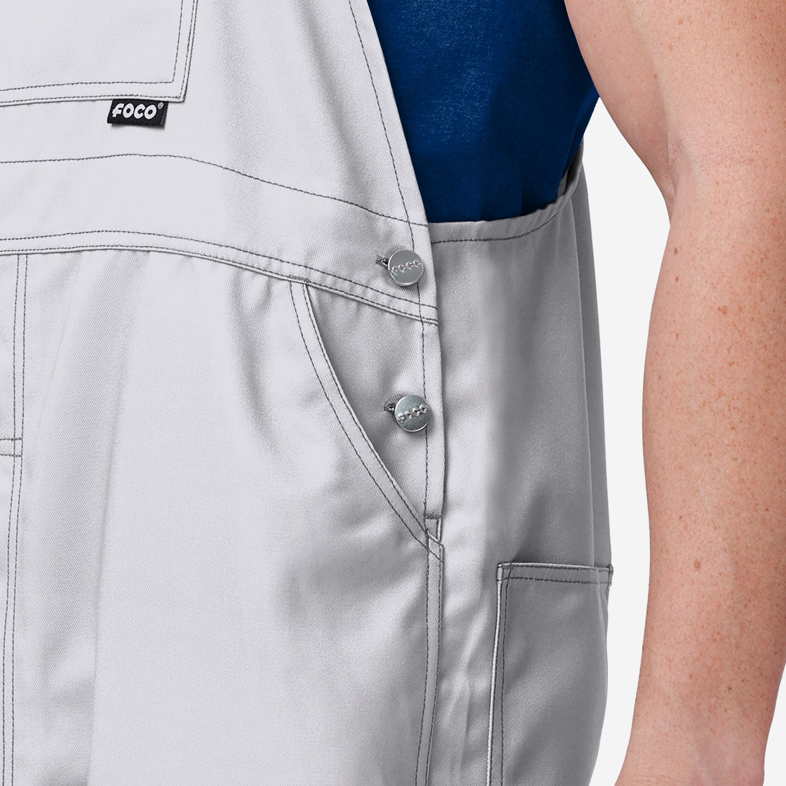 Penn State Nittany Lions Mens Solid White Thematic Bib Overalls - Image 5