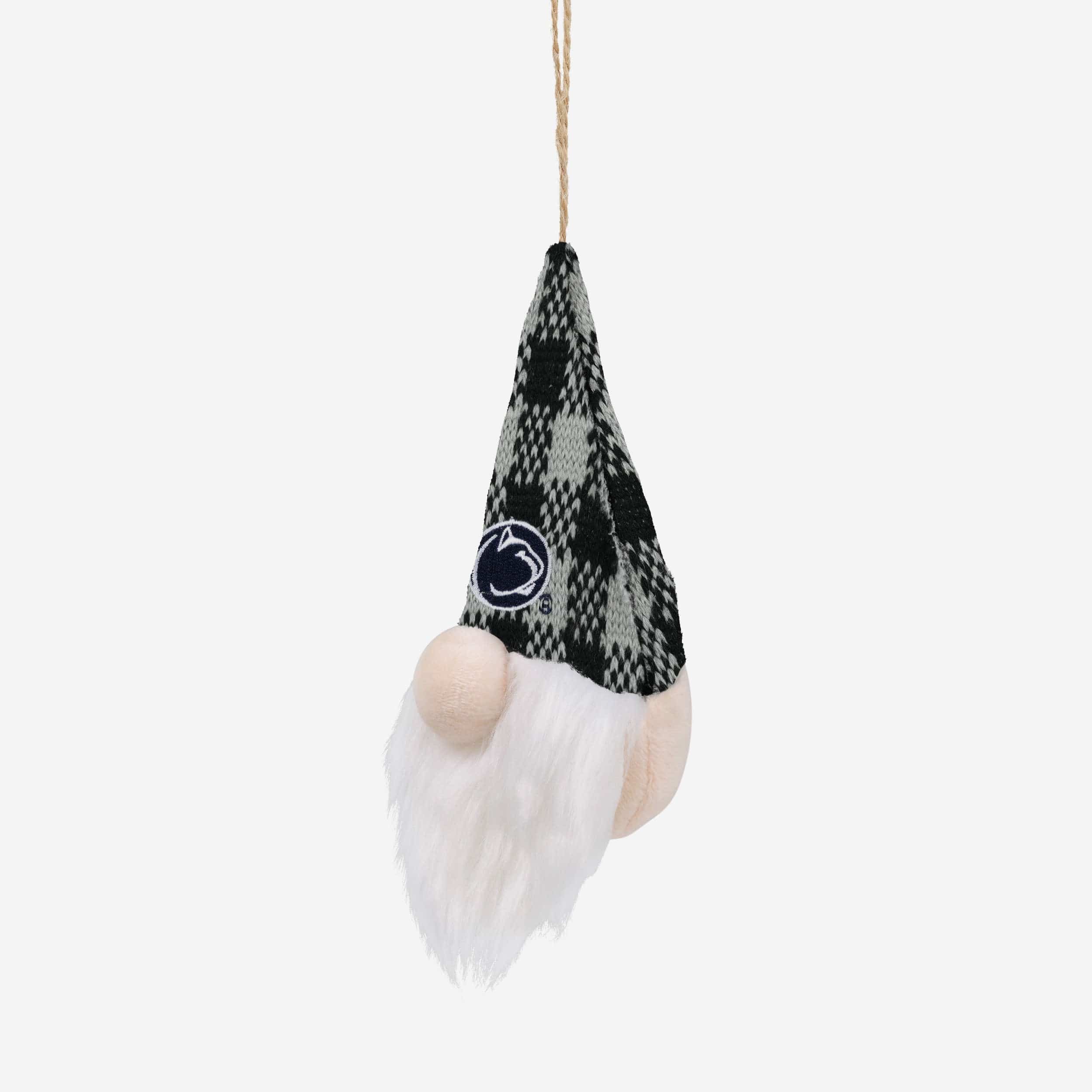 Penn State Nittany Lions Plaid Hat Plush Gnome Ornament - Image 2