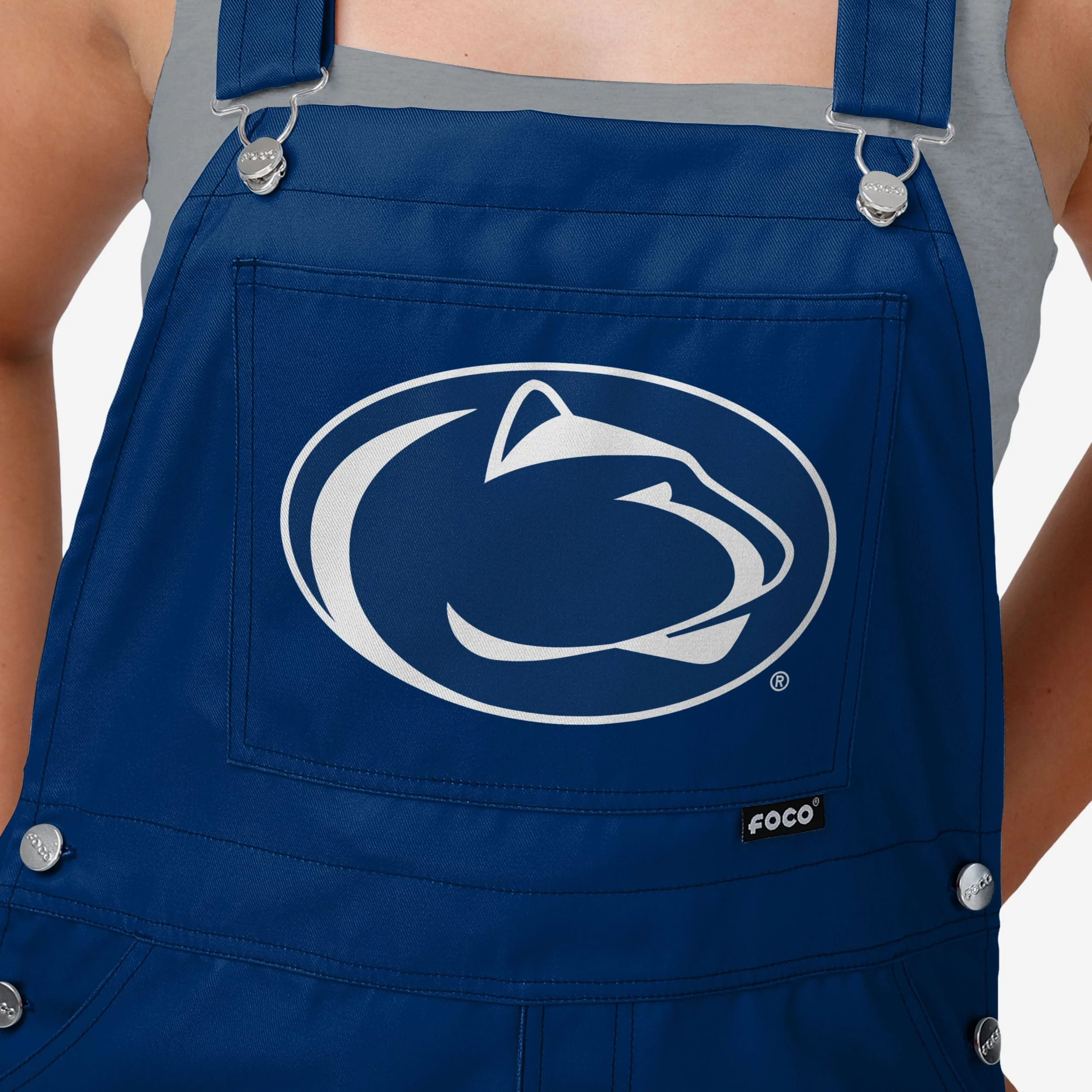 Penn State Nittany Lions Womens Big Logo Bib Overalls - Image 4