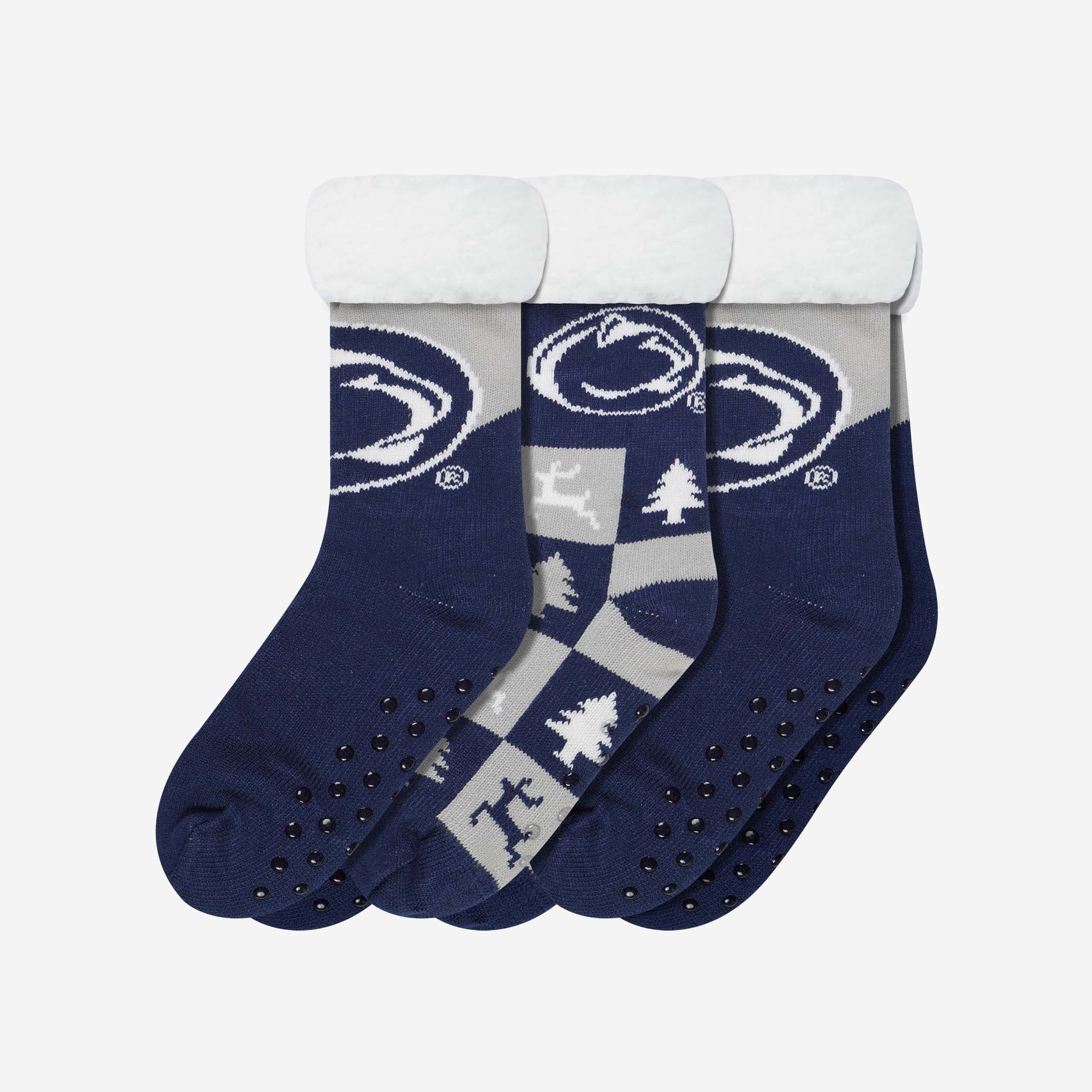 Penn State Nittany Lions Womens Fan Footy 3 Pack Slipper Socks