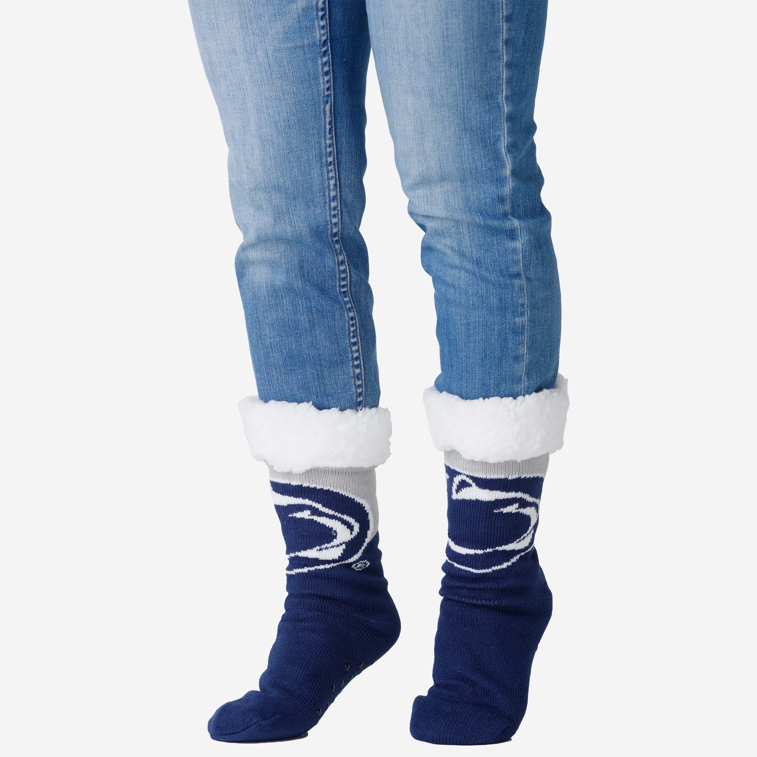 Penn State Nittany Lions Womens Fan Footy 3 Pack Slipper Socks - Image 2