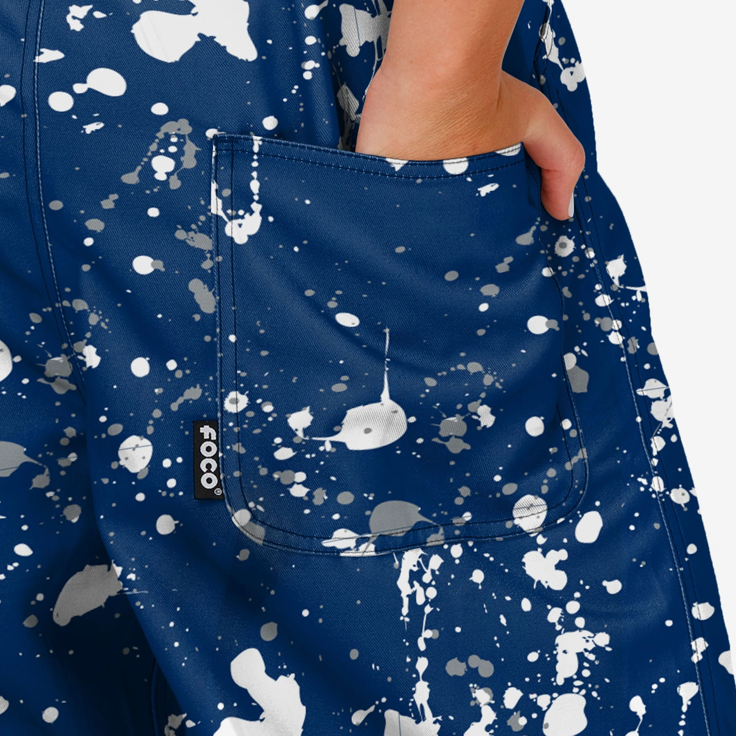 Penn State Nittany Lions Womens Paint Splatter Bib Overalls - Image 6