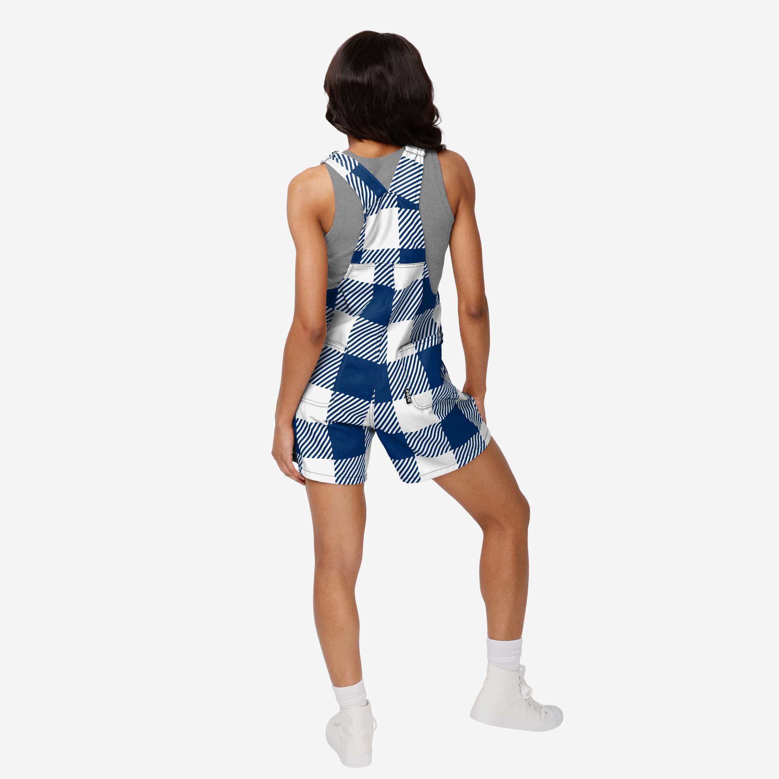 Penn State Nittany Lions Womens Plaid Bib Shortalls - Image 2