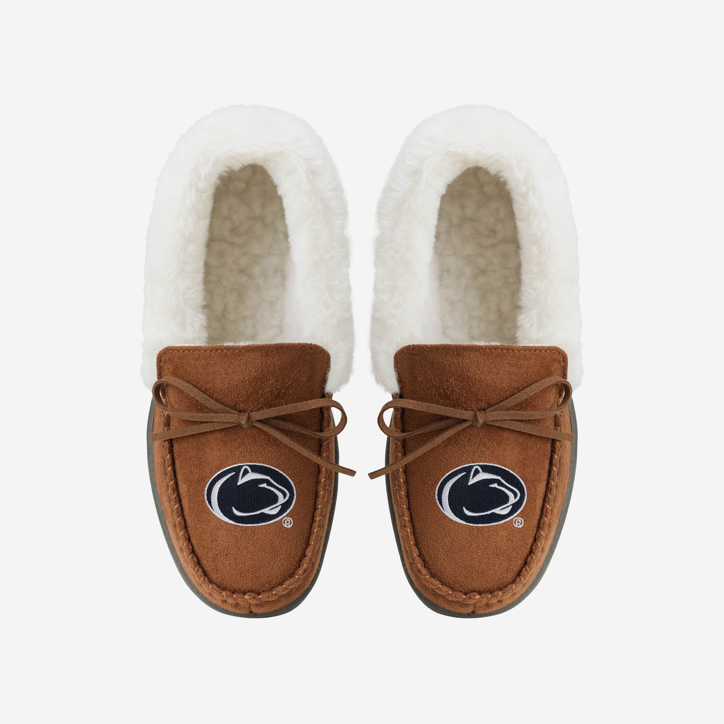 Penn State Nittany Lions Womens Tan Moccasin Slipper - Image 4
