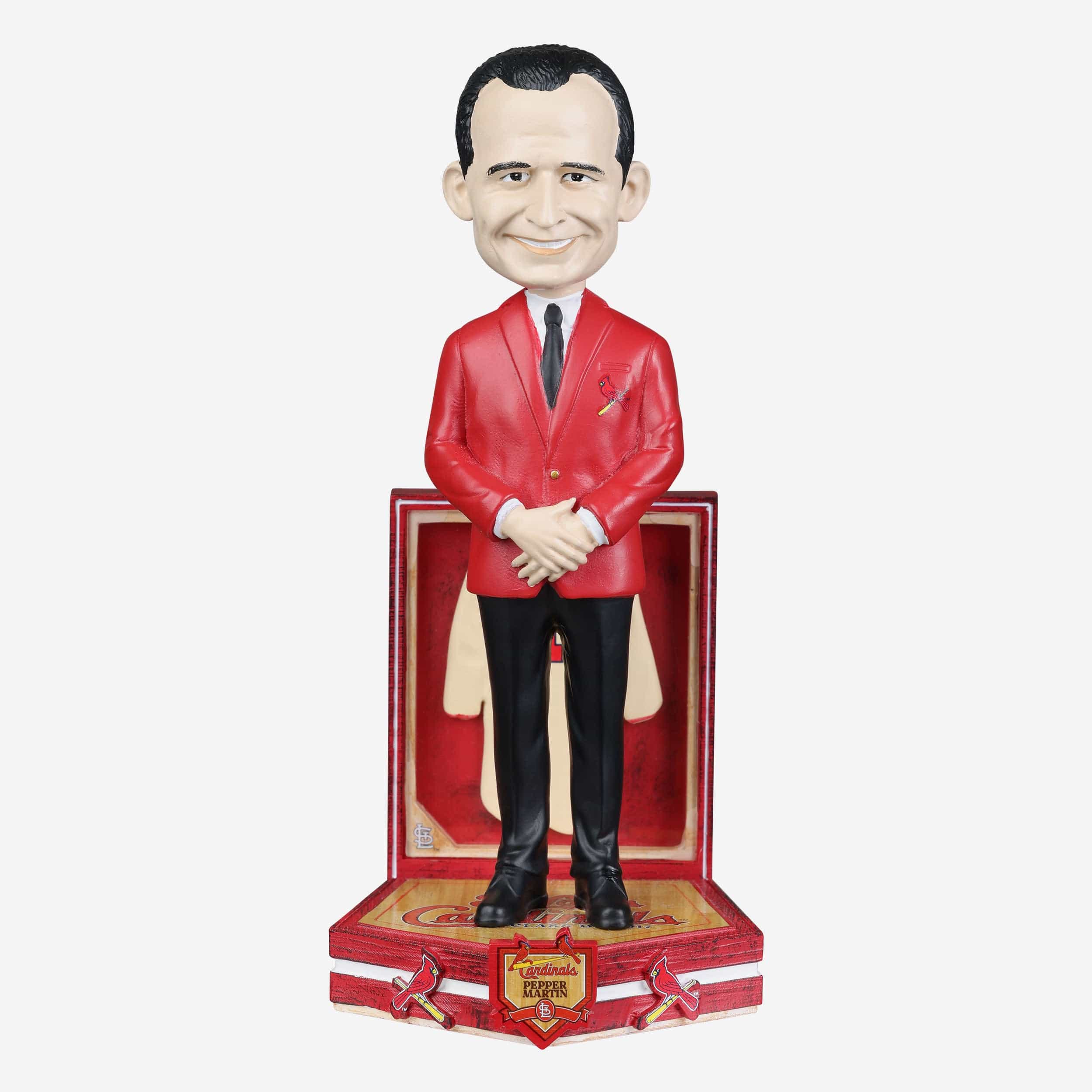 Pepper Martin St Louis Cardinals Red Jacket Bobblehead