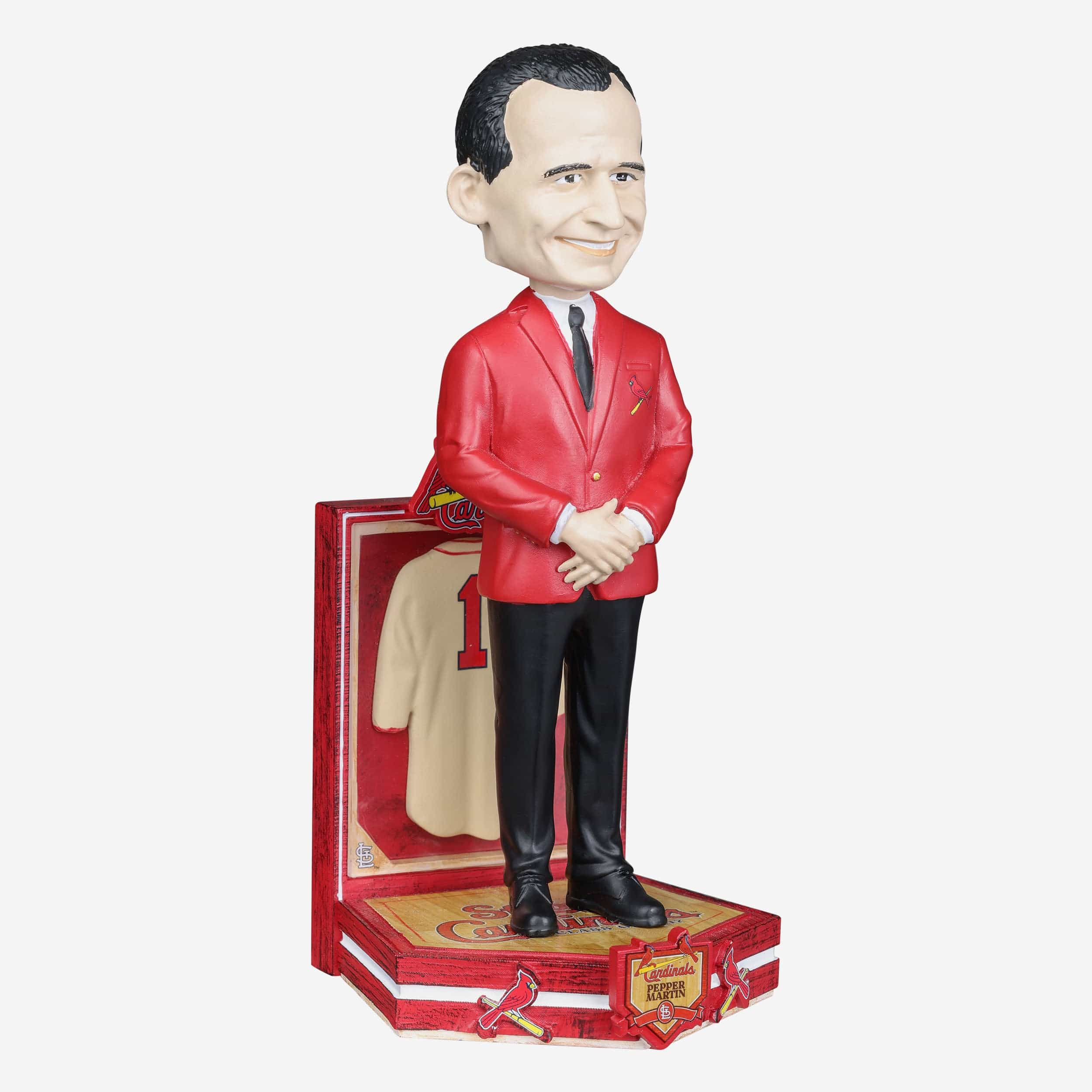Pepper Martin St Louis Cardinals Red Jacket Bobblehead - Image 4