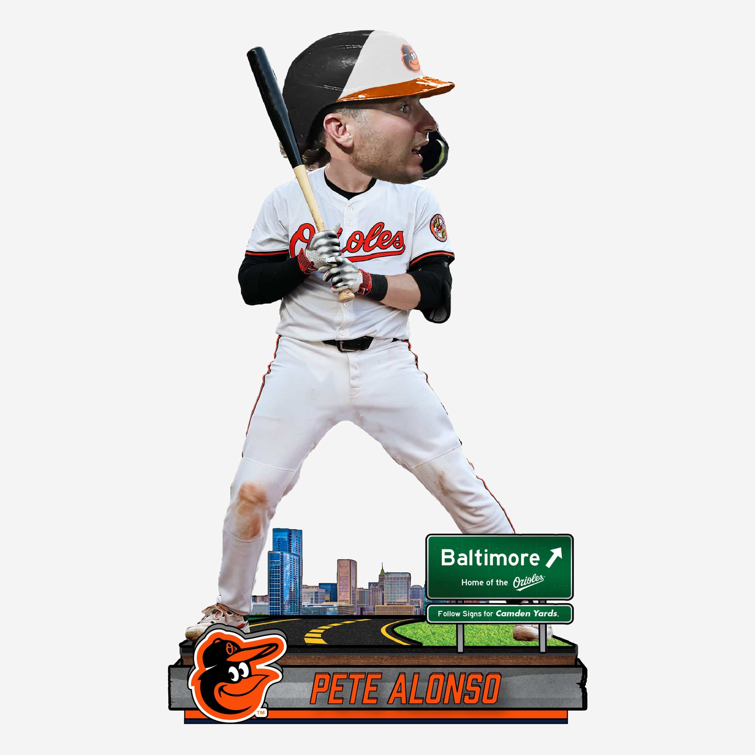 Pete Alonso Baltimore Orioles Next Stop Bobblehead