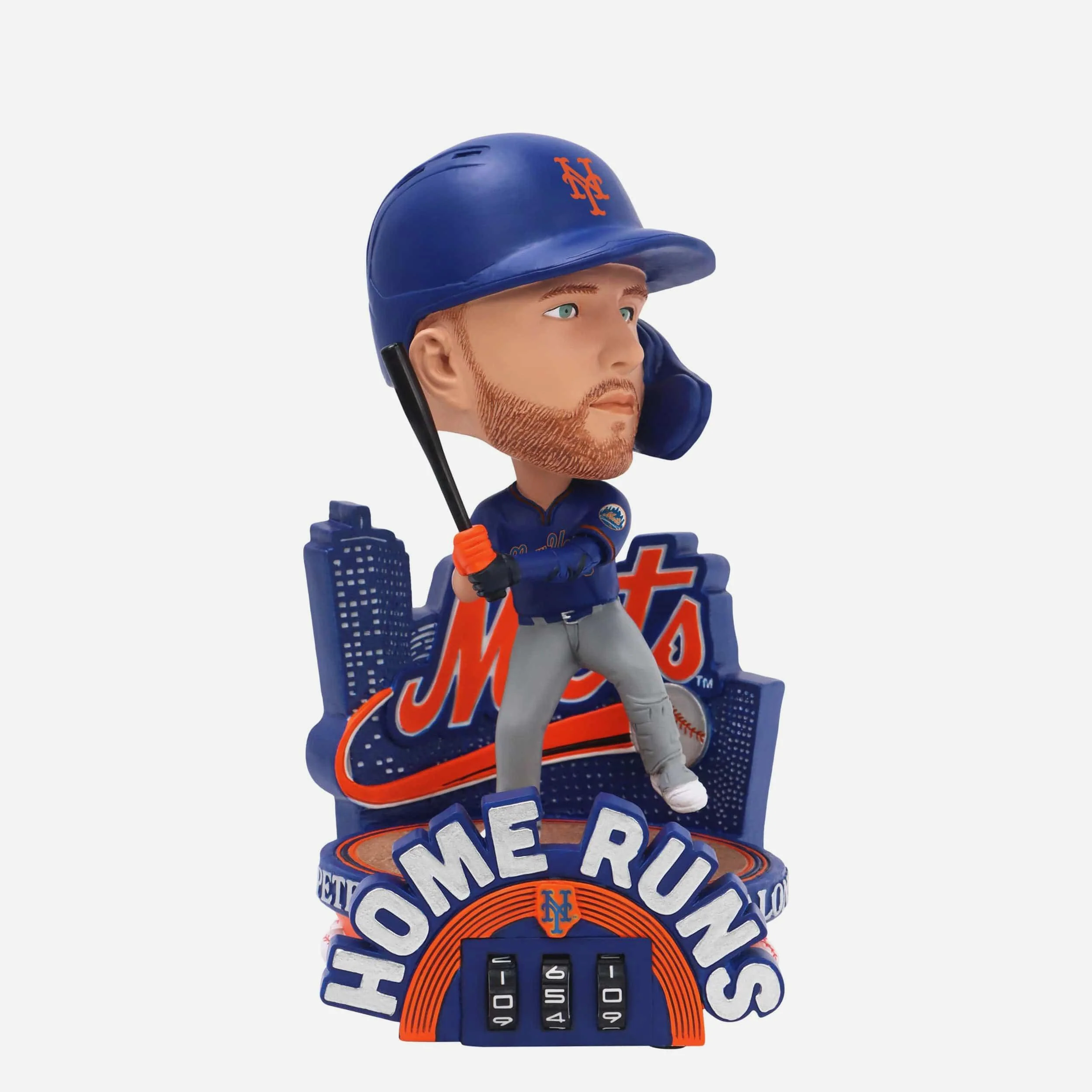 Pete Alonso New York Mets Home Run Counter Medium Bighead Bobblehead