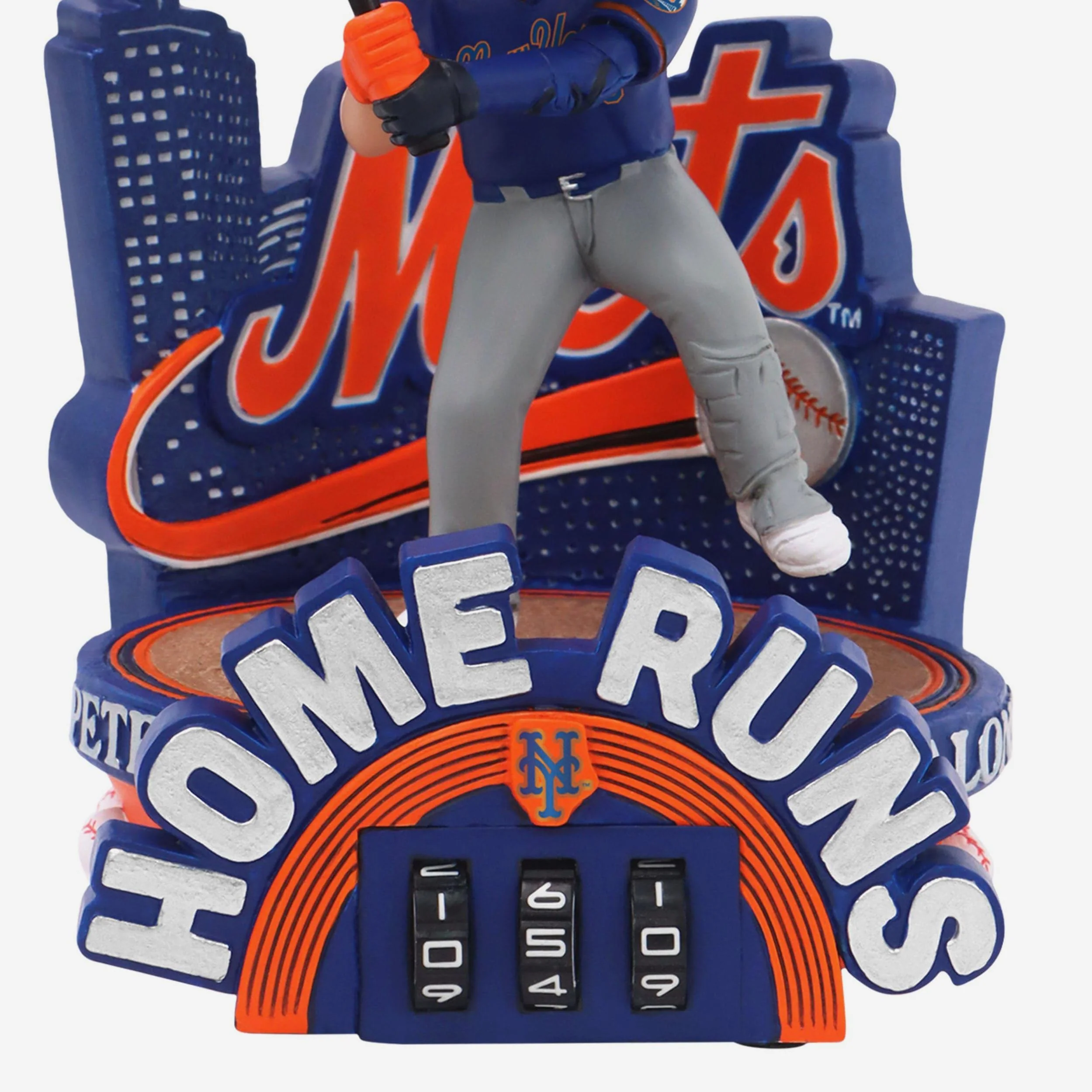 Pete Alonso New York Mets Home Run Counter Medium Bighead Bobblehead - Image 4