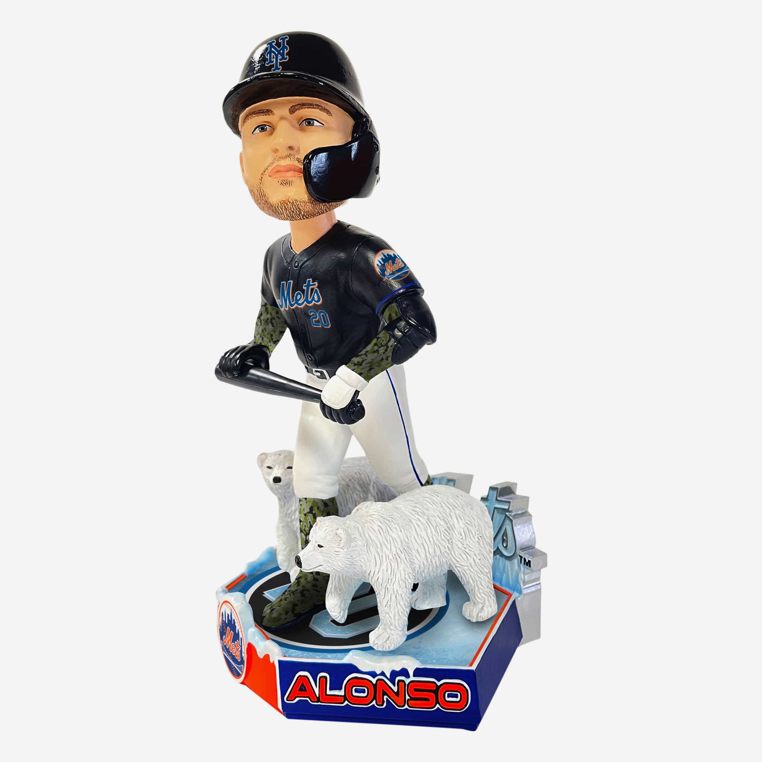 Pete Alonso New York Mets Polar Bear Bobblehead - Image 4