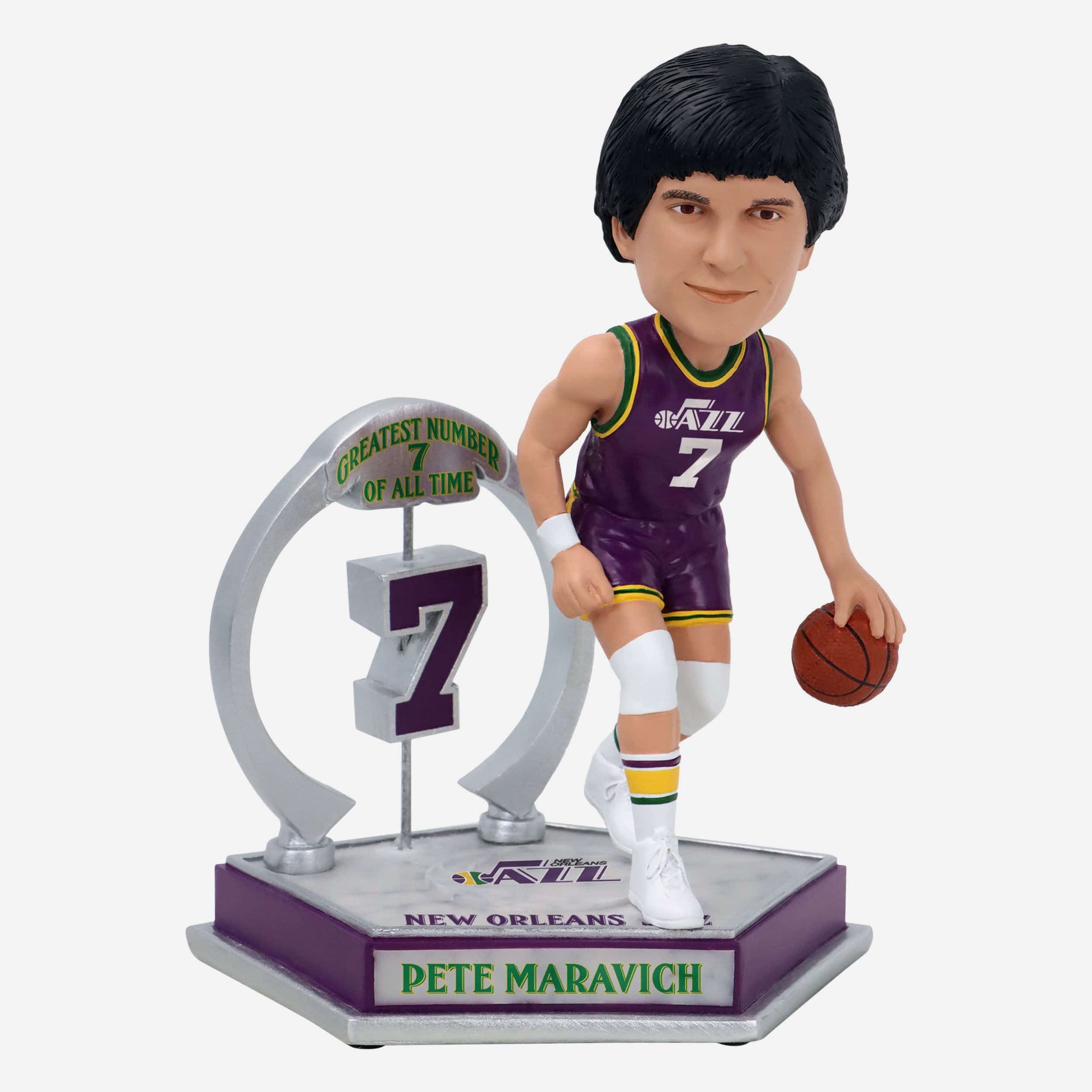 Pete Maravich Utah Jazz Legendary Number 7 Bobblehead