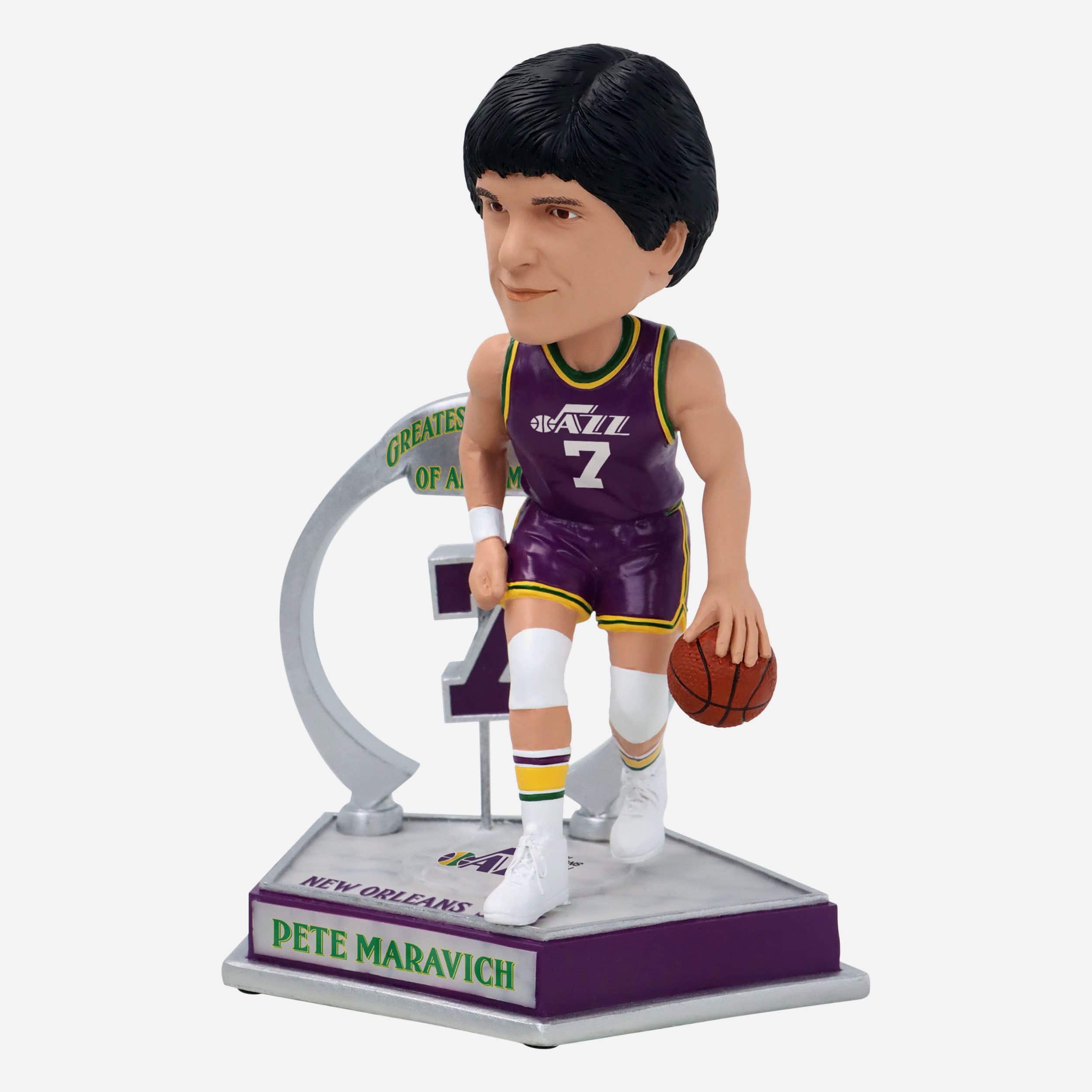 Pete Maravich Utah Jazz Legendary Number 7 Bobblehead - Image 4