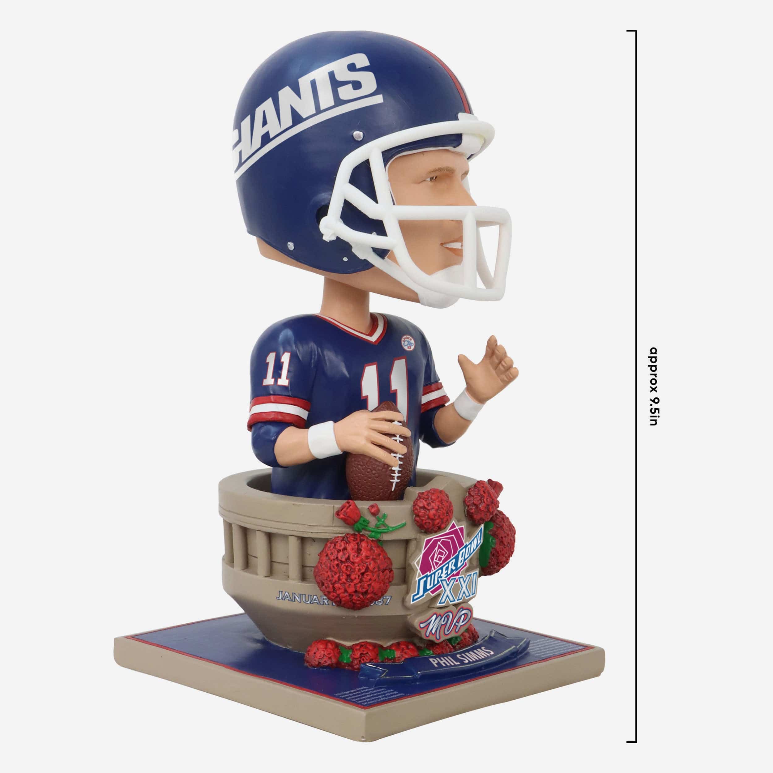 Phil Simms New York Giants Super Bowl XXI MVP Bust Bighead Bobblehead - Image 5