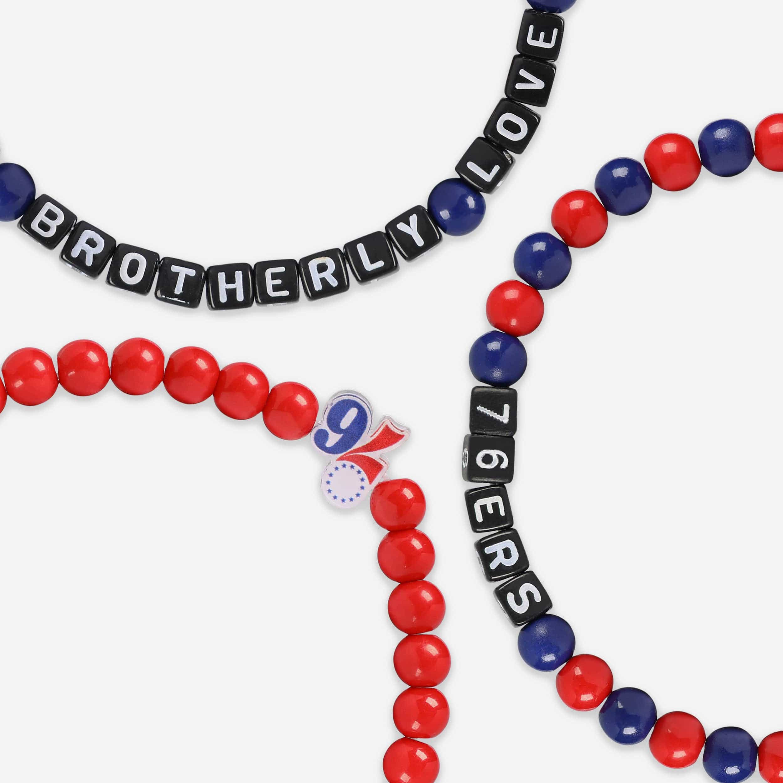 Philadelphia 76ers 3 Pack Beaded Friendship Bracelet - Image 2