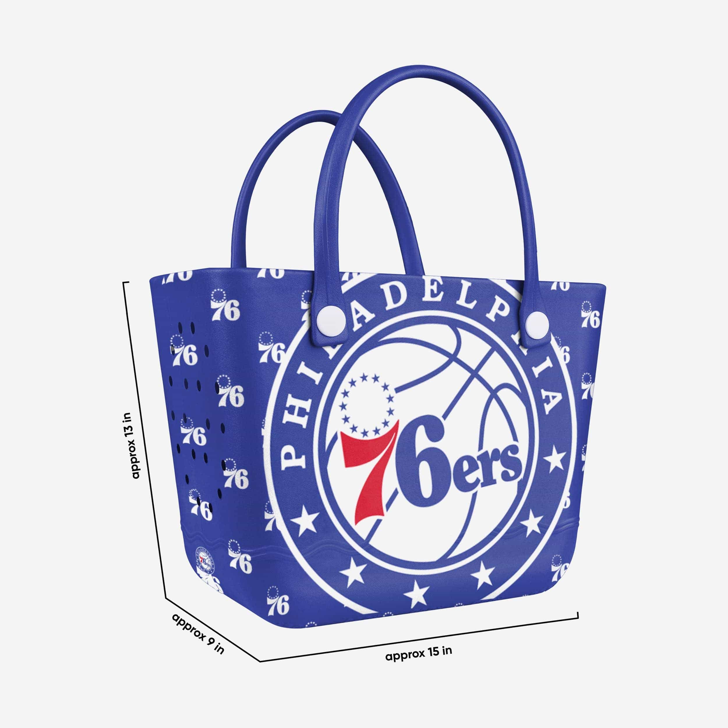 Philadelphia 76ers Big Logo Mini Print Tailgate Tote Bag - Image 3