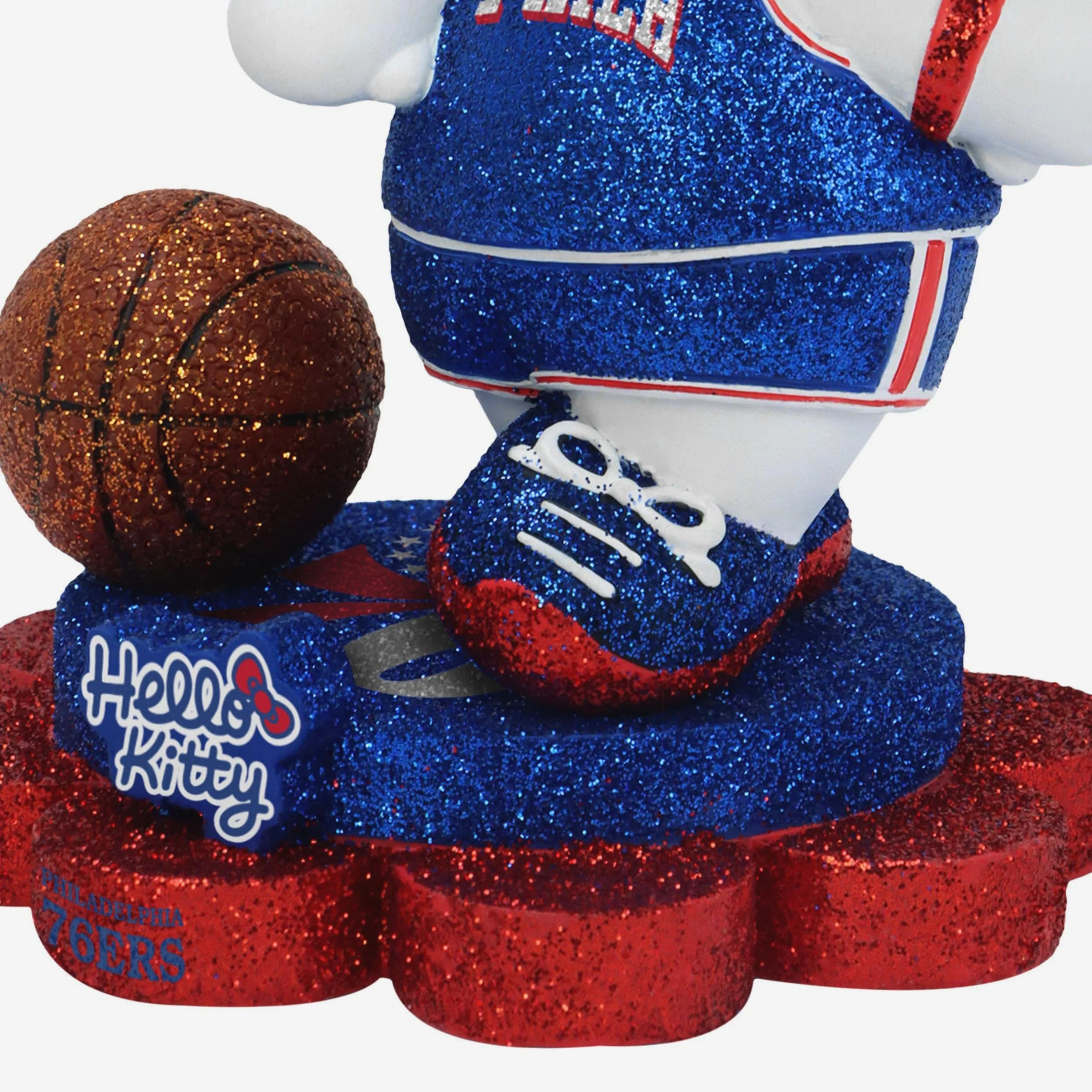 Philadelphia 76ers Hello Kitty® Glitter Mini Bobblehead - Image 3