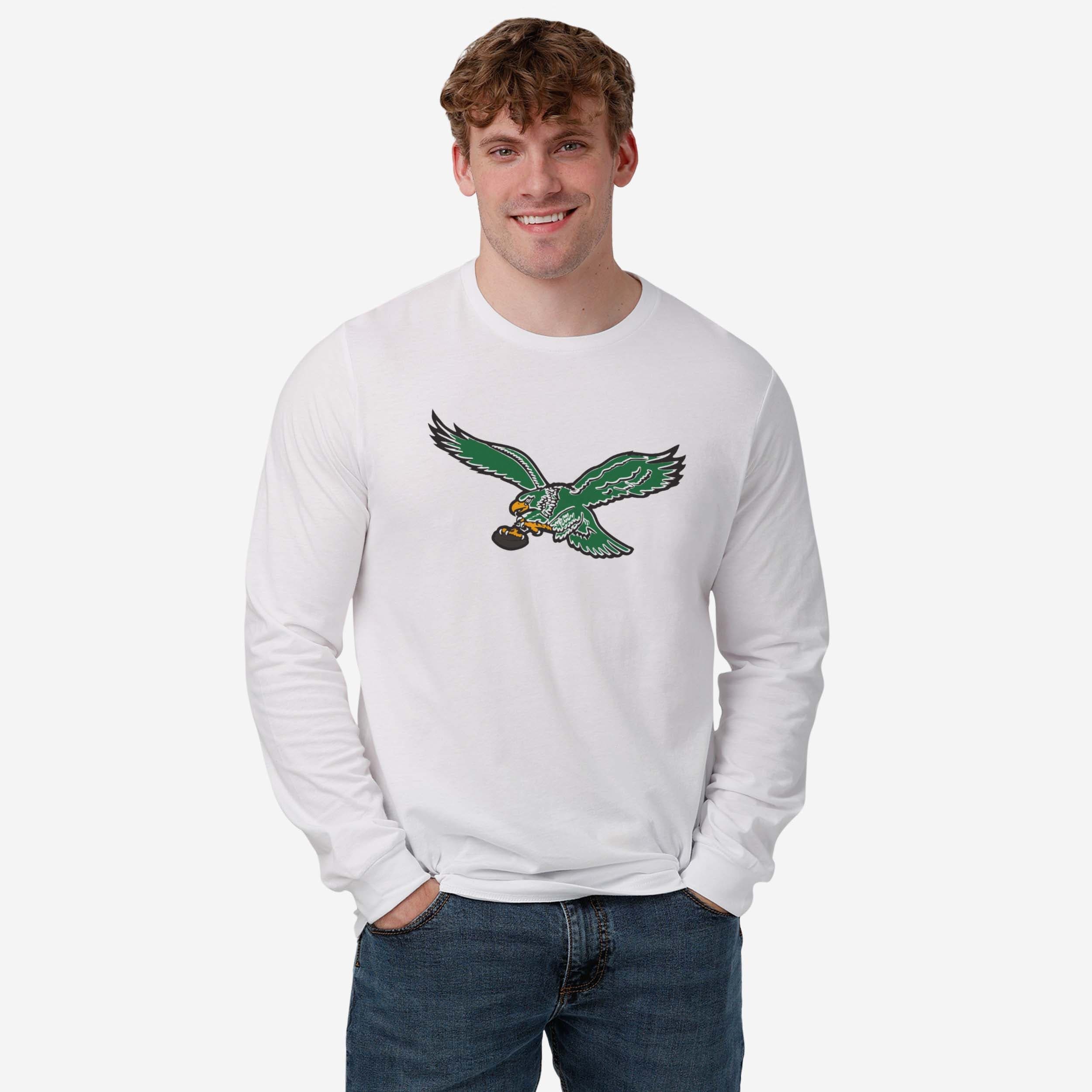 Philadelphia Eagles 1987 Retro Logo Long Sleeve T-Shirt - Image 10