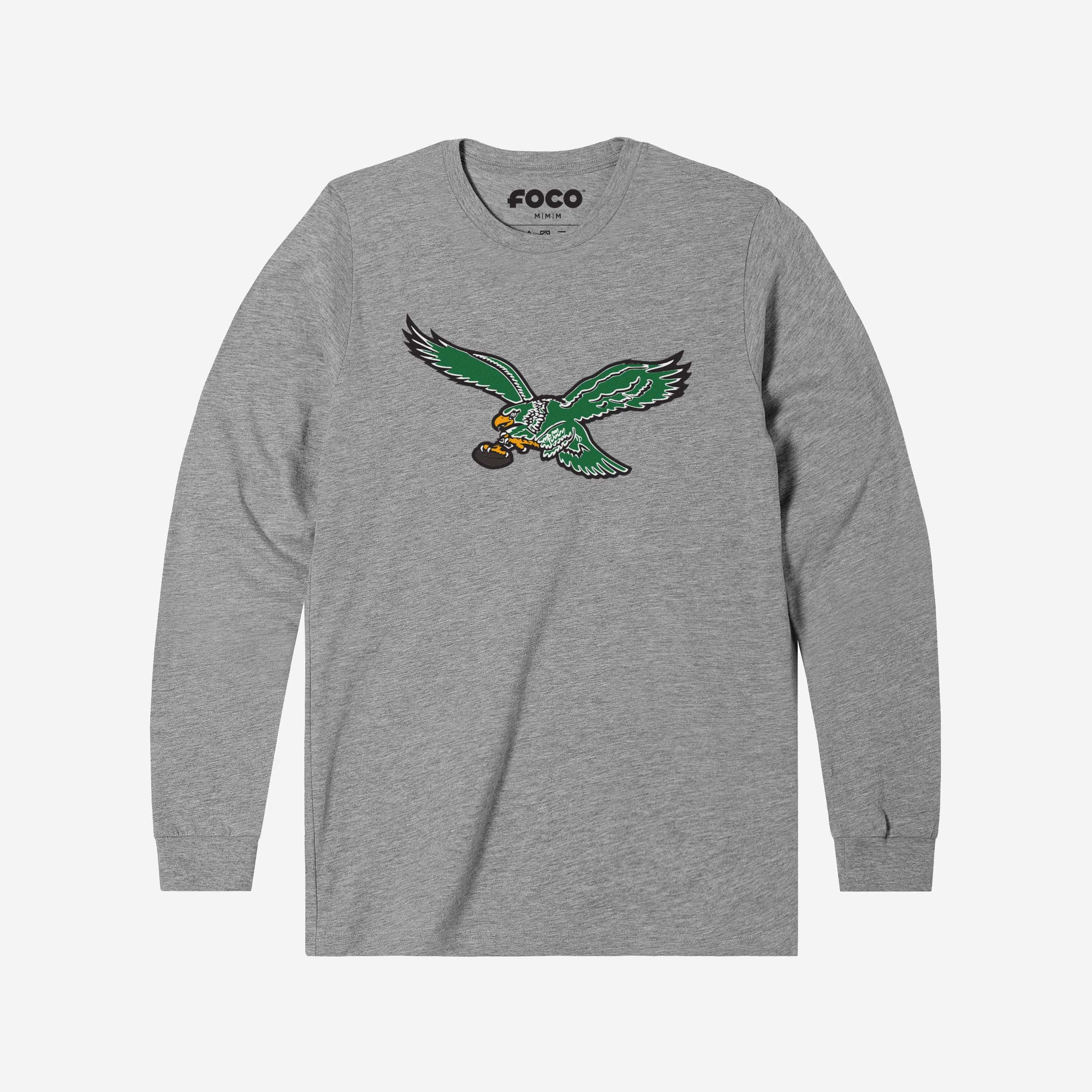 Philadelphia Eagles 1987 Retro Logo Long Sleeve T-Shirt - Image 5