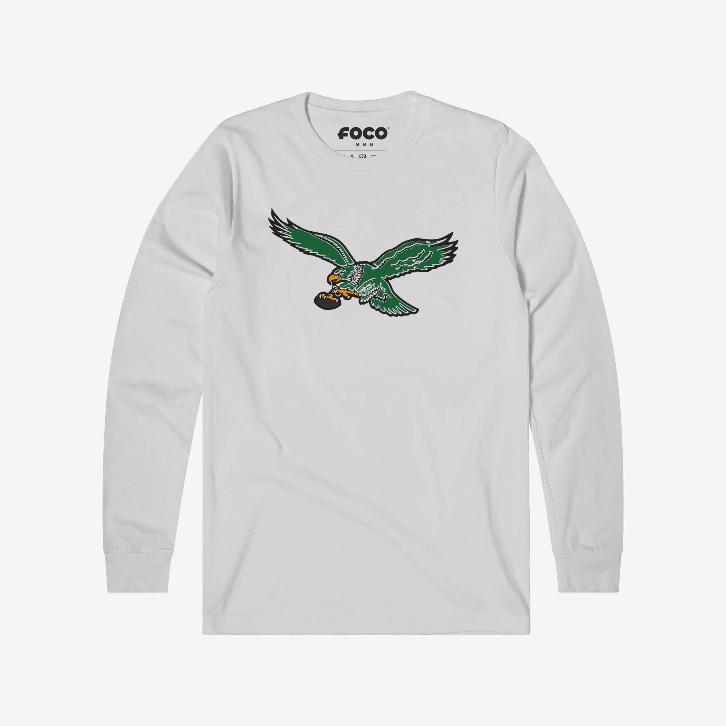 Philadelphia Eagles 1987 Retro Logo Long Sleeve T-Shirt - Image 9