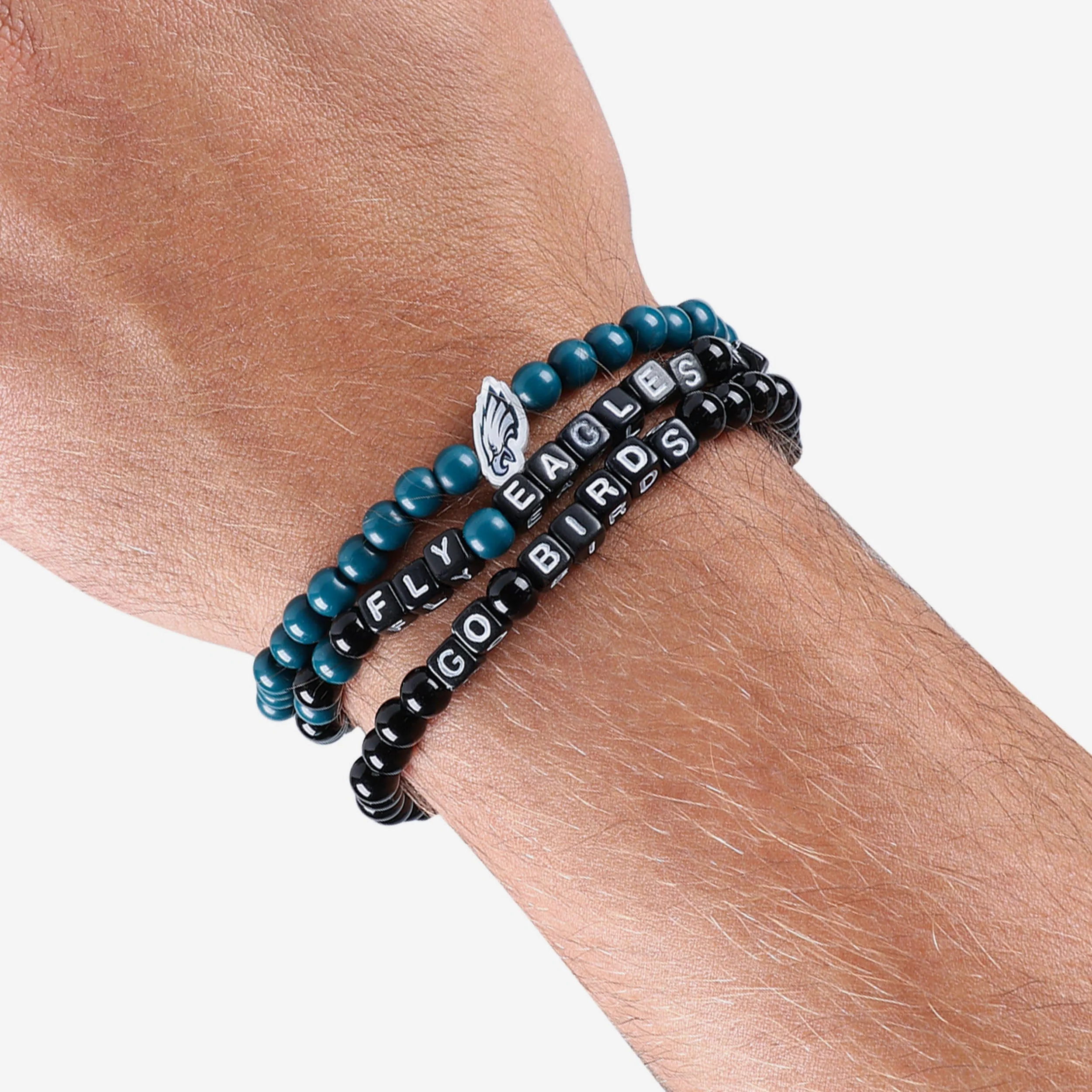 Philadelphia Eagles 3 Pack Beaded Friendship Bracelet - Image 4