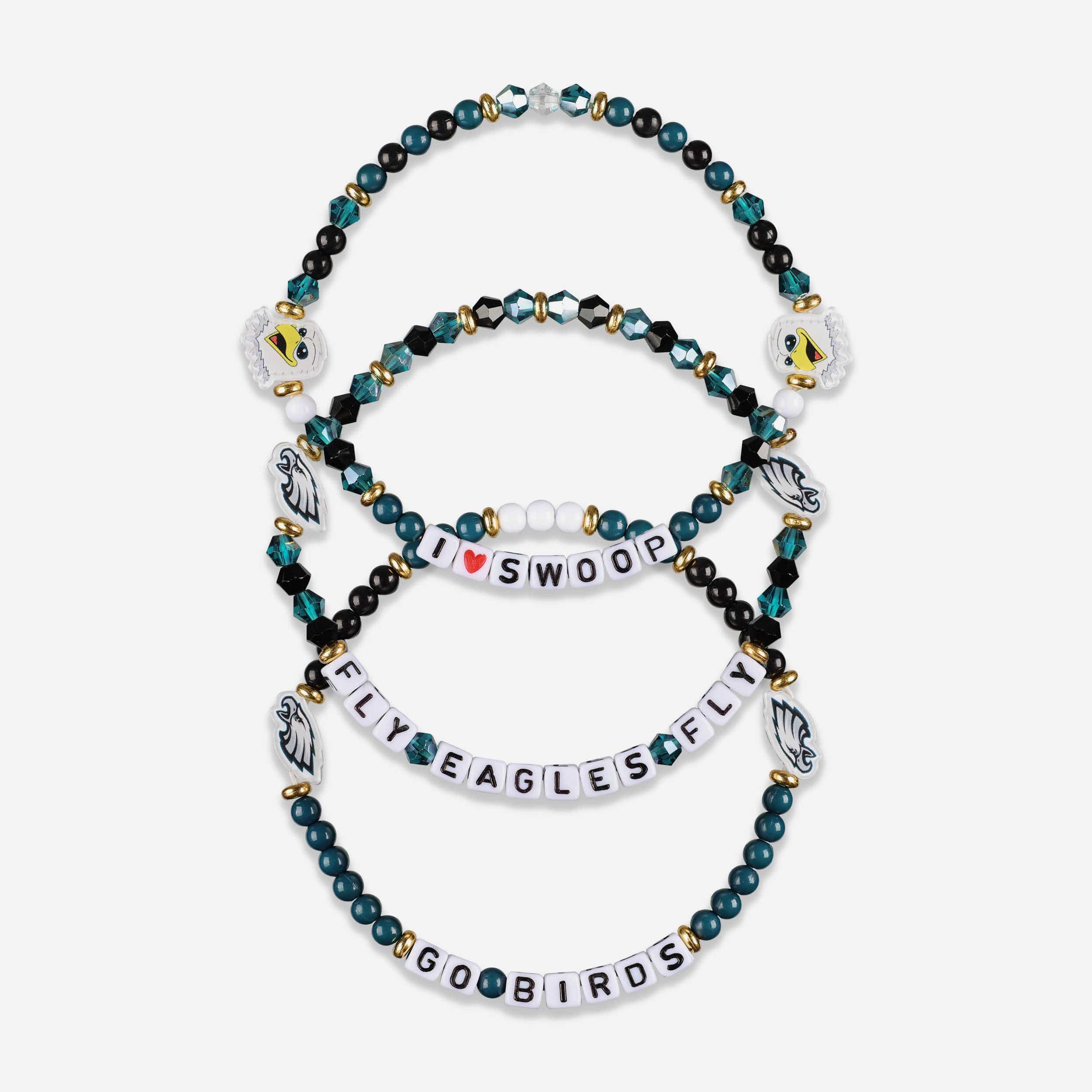 Philadelphia Eagles 3 Pack Friendship Bracelet