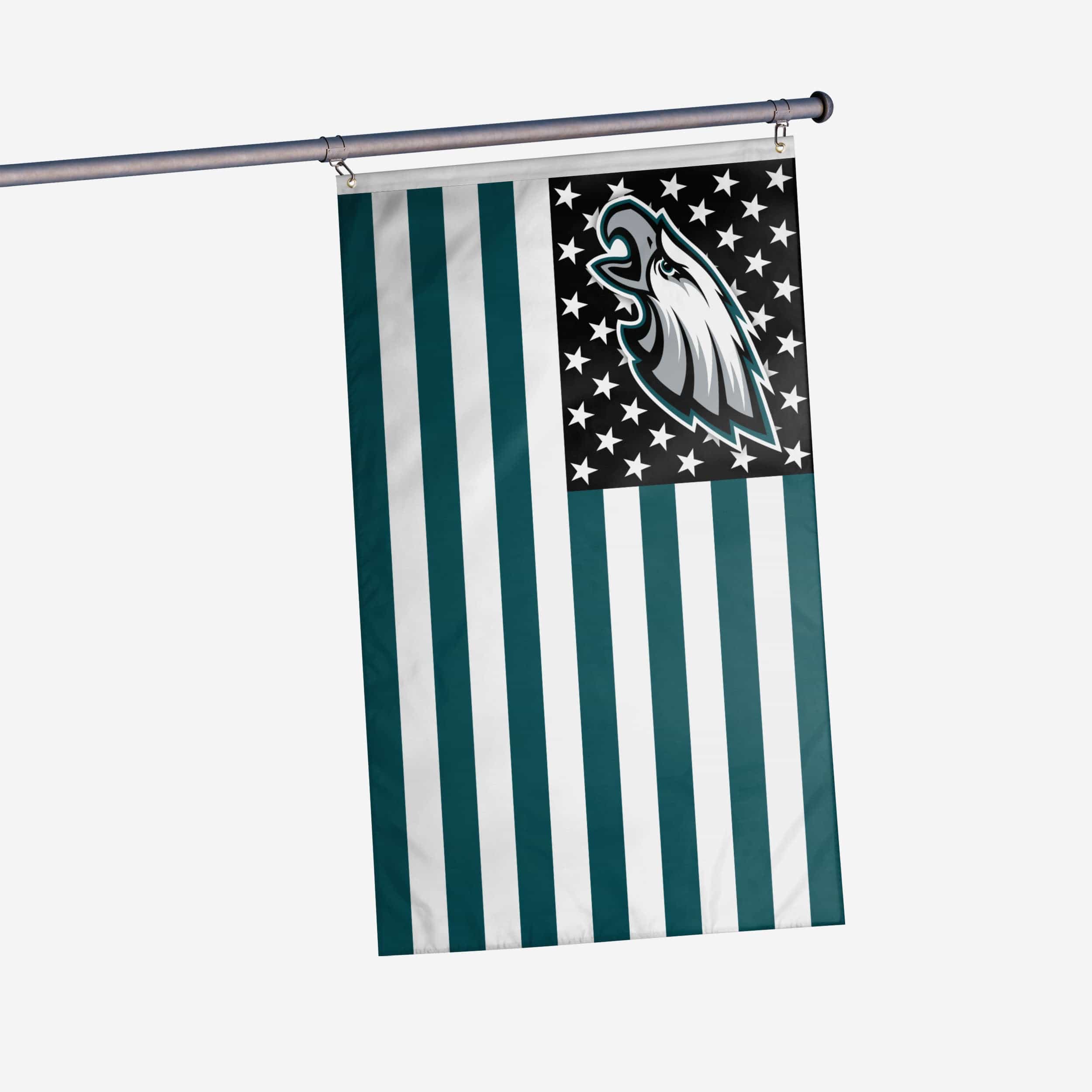 Philadelphia Eagles American Stars Horizontal Flag