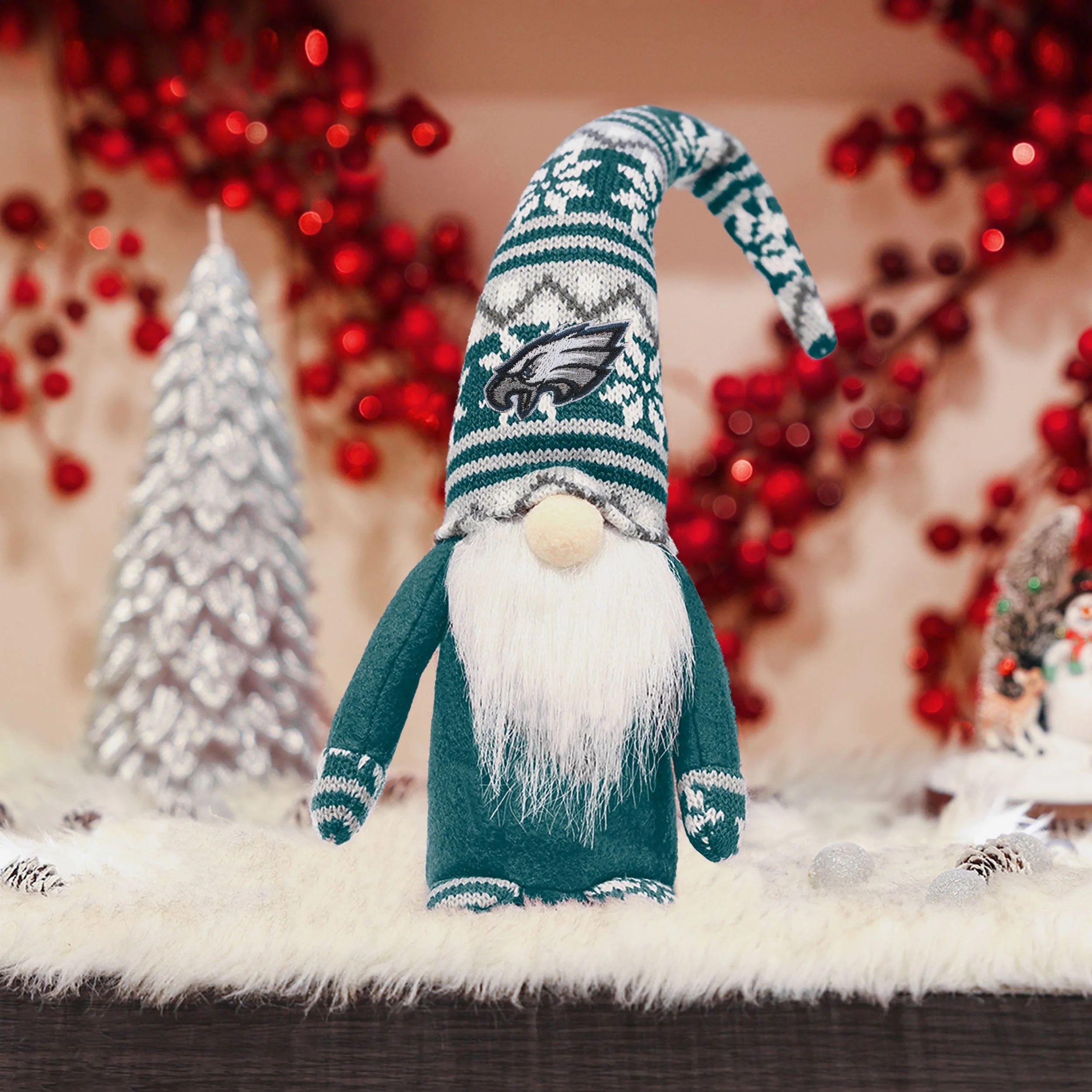 Philadelphia Eagles Bent Hat Plush Gnome - Image 2