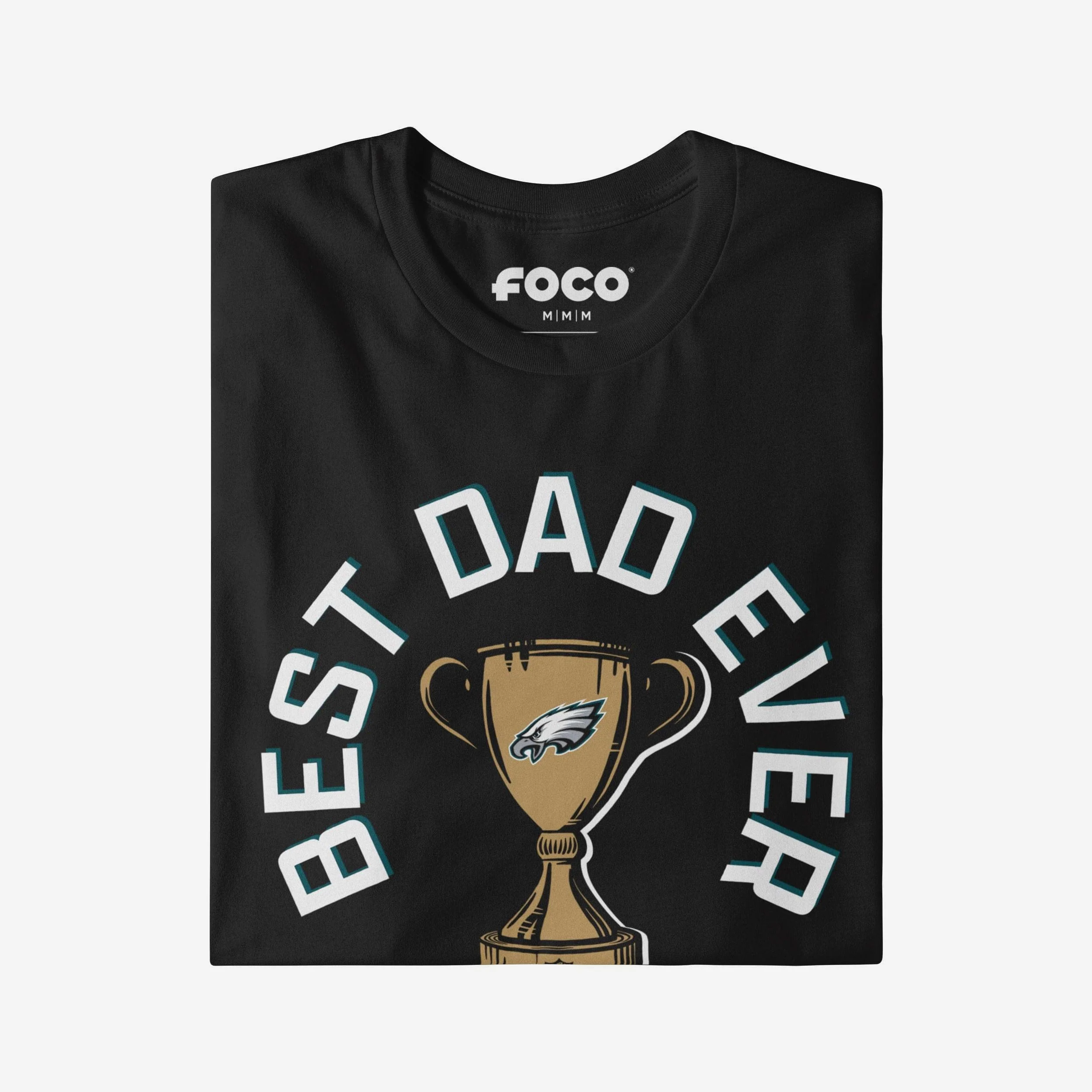 Philadelphia Eagles Best Dad Ever Trophy T-Shirt - Image 3