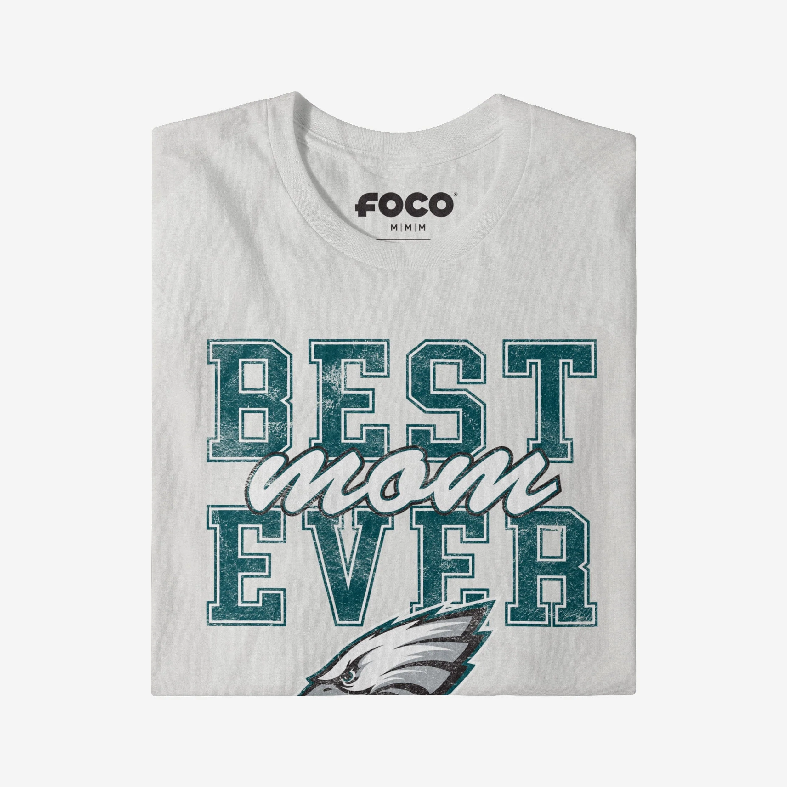 Philadelphia Eagles Best Mom Ever Stacked T-Shirt - Image 3