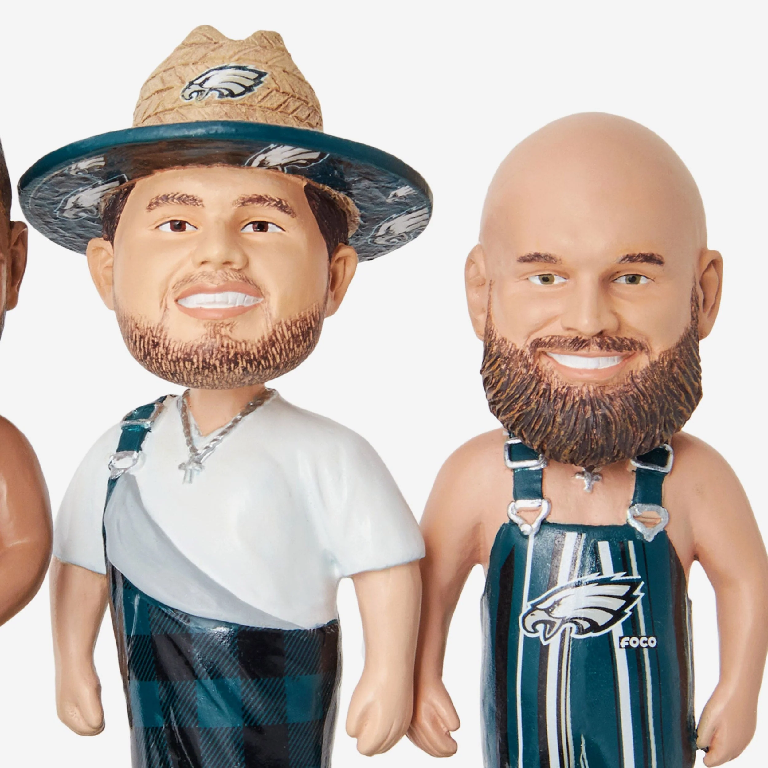 Philadelphia Eagles Bib Overalls Mini Bobblehead Scene - Image 3