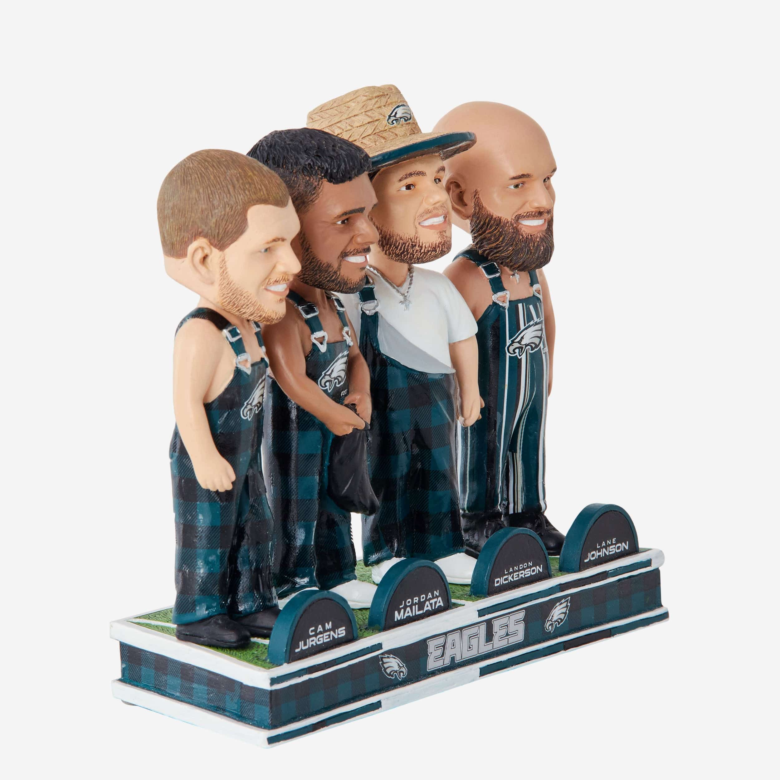 Philadelphia Eagles Bib Overalls Mini Bobblehead Scene - Image 5