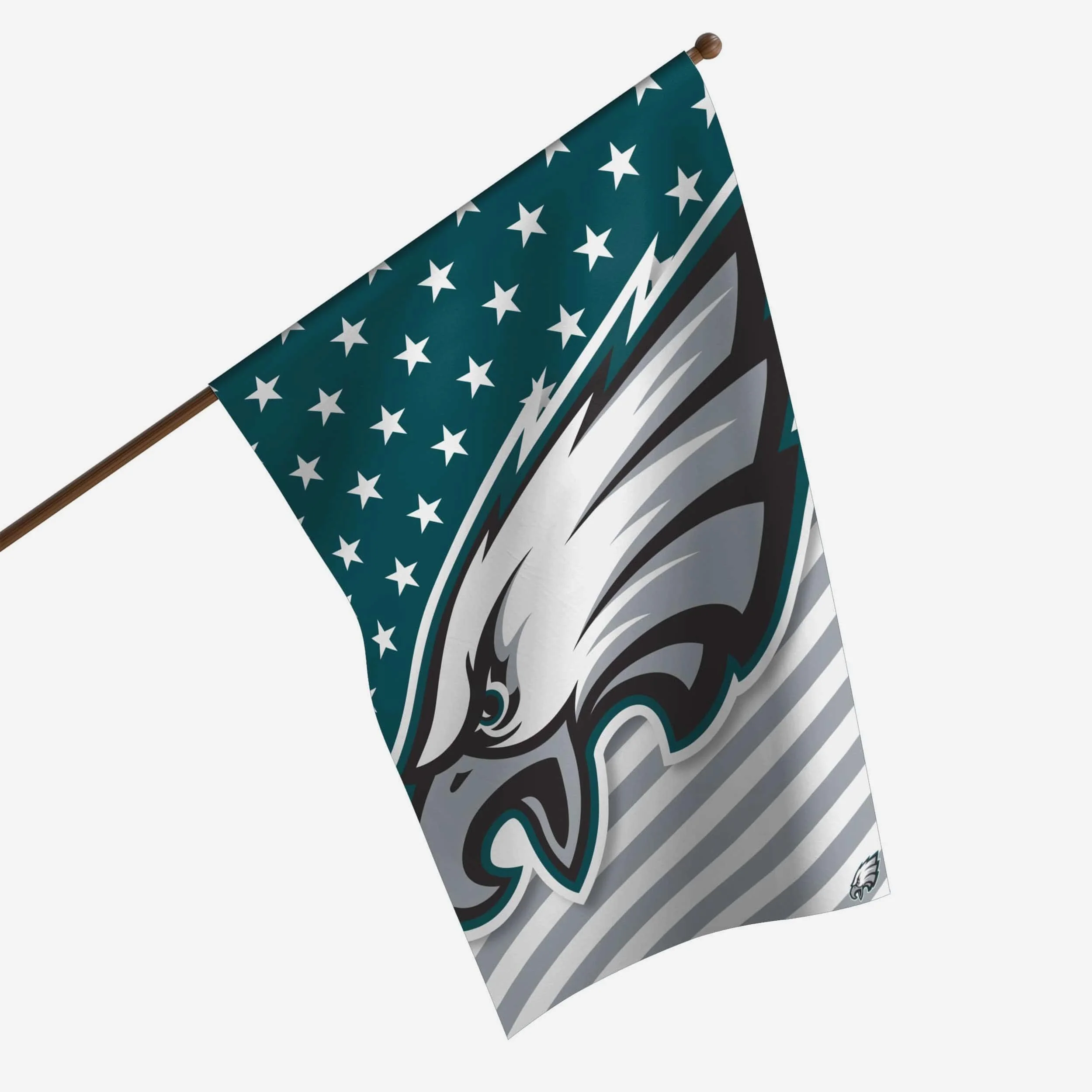 Philadelphia Eagles Big Logo Americana Vertical Flag
