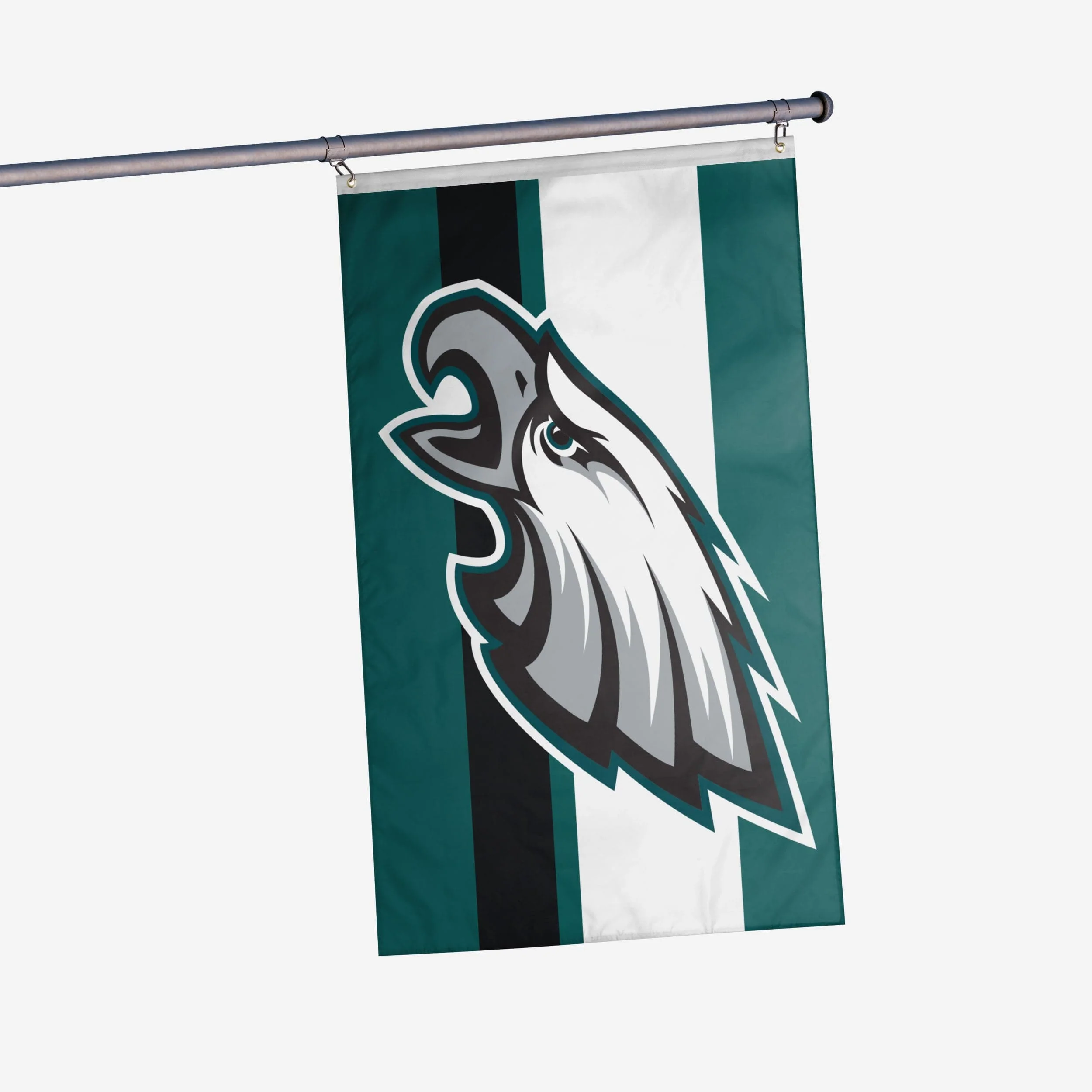 Philadelphia Eagles Big Logo Team Stripe Horizontal Flag