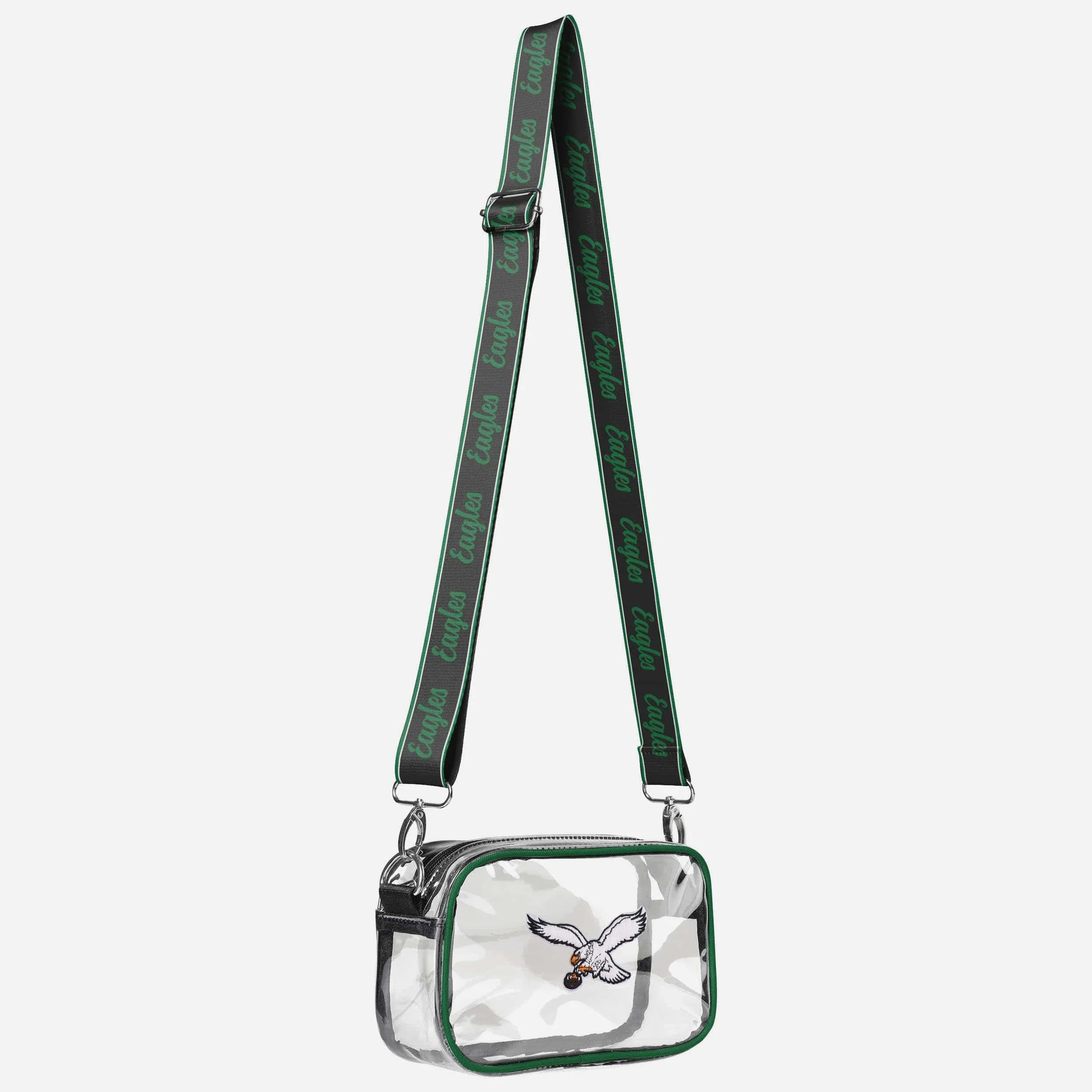 Philadelphia Eagles Chenille Logo Clear Crossbody Bag - Image 2