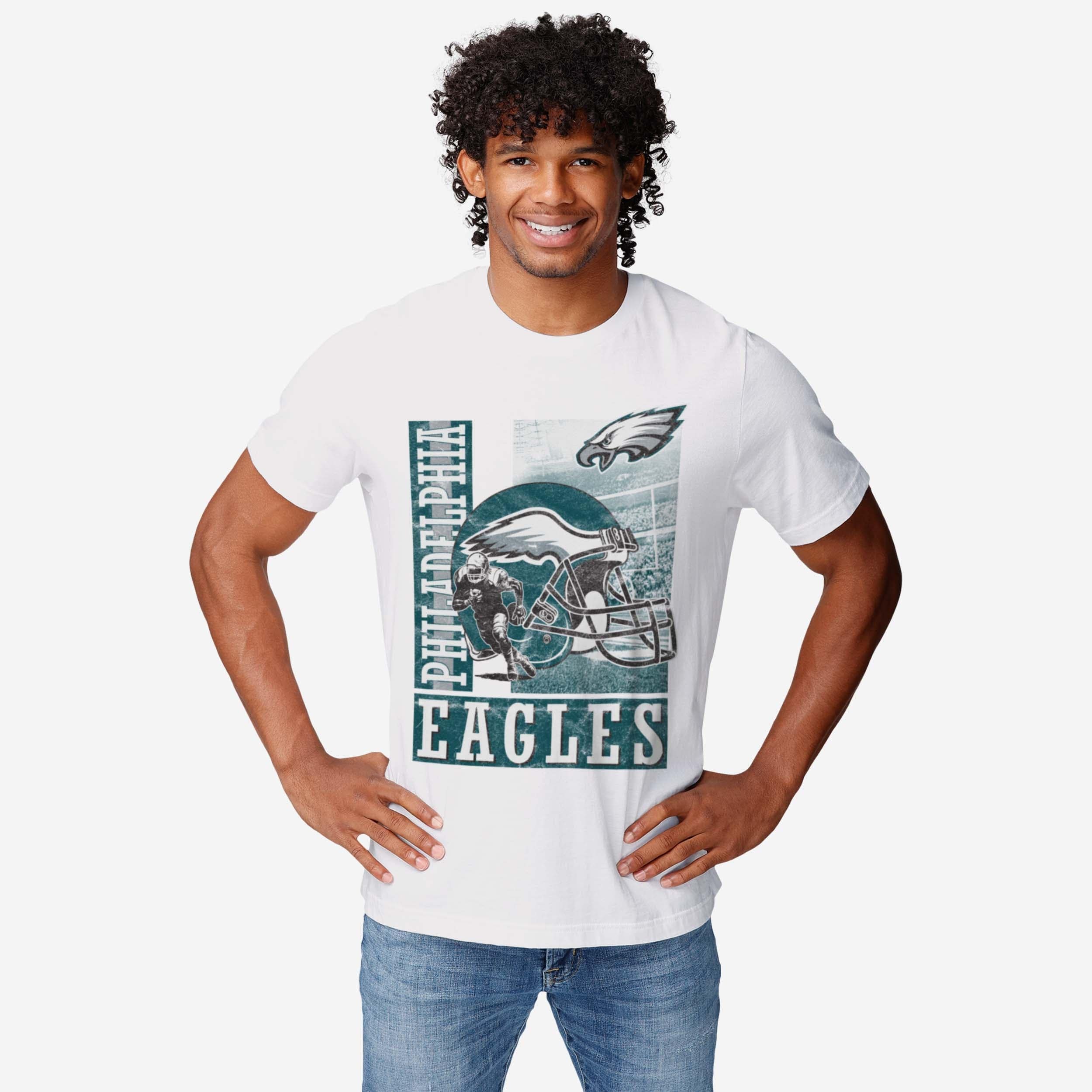 Philadelphia Eagles Helmet Dash T-Shirt - Image 2