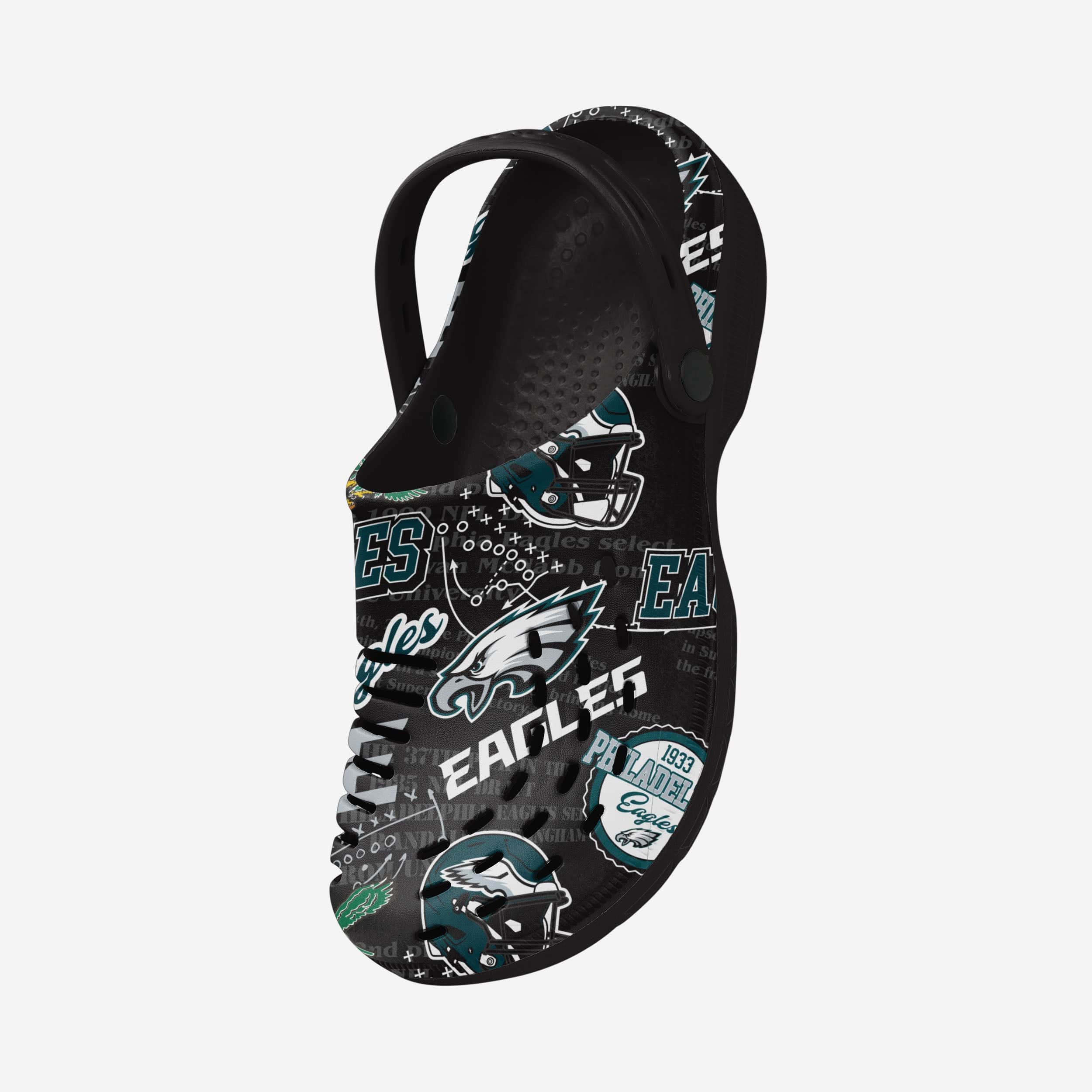 Philadelphia Eagles Historic Print Clog With Strap - Image 2