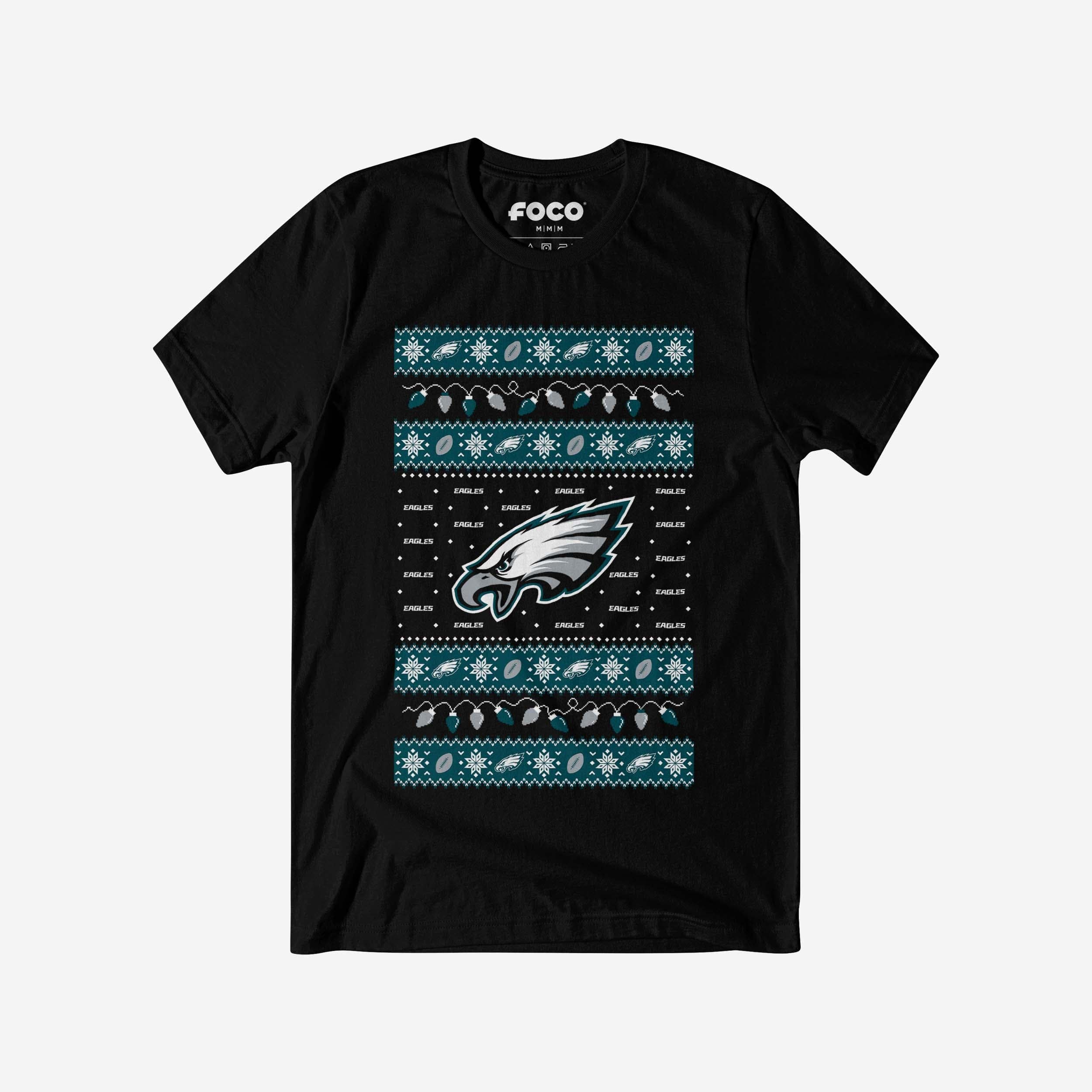 Philadelphia Eagles Holiday Lights Sweater T-Shirt