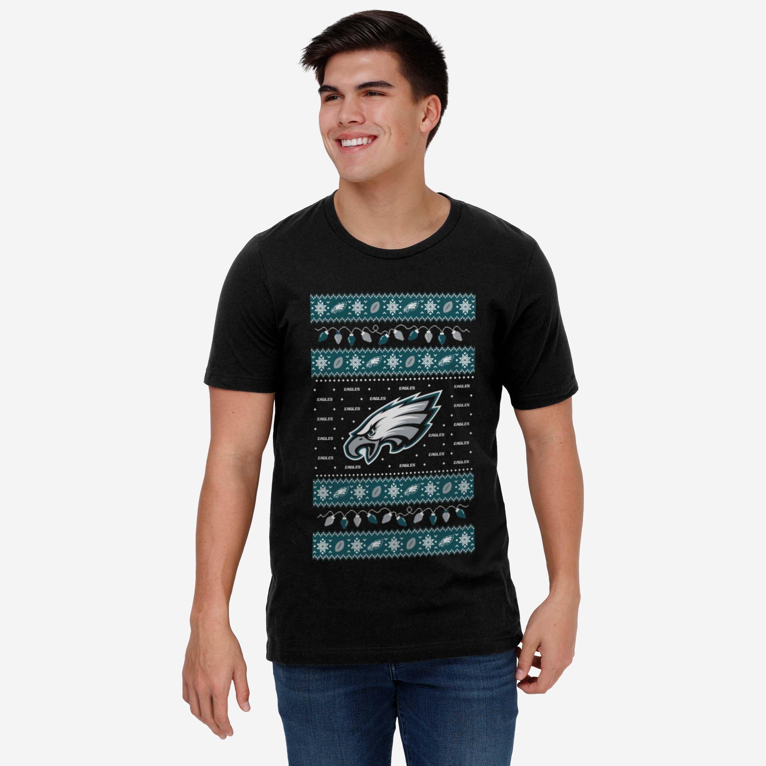 Philadelphia Eagles Holiday Lights Sweater T-Shirt - Image 2