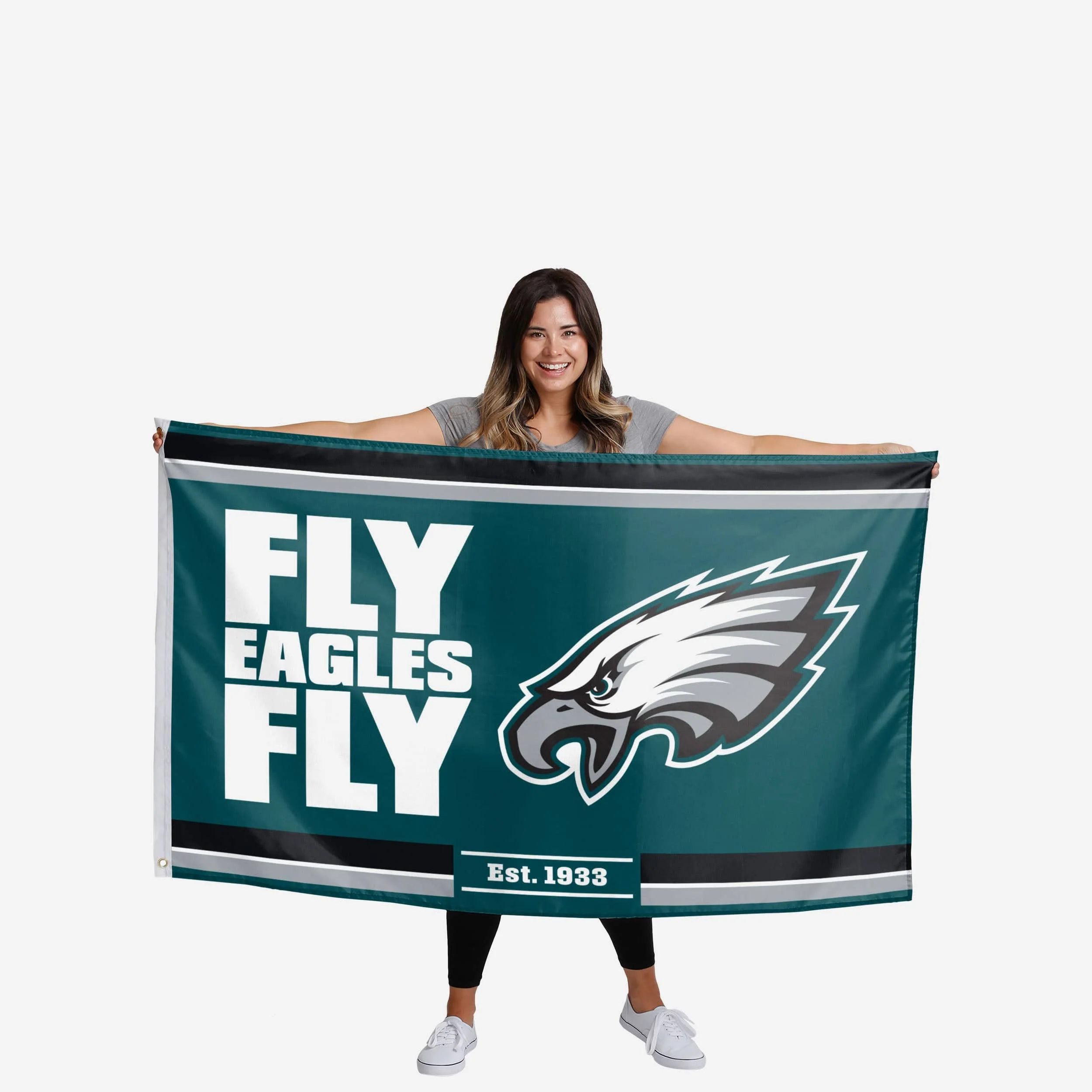 Philadelphia Eagles Horizontal Slogan Flag - Image 2