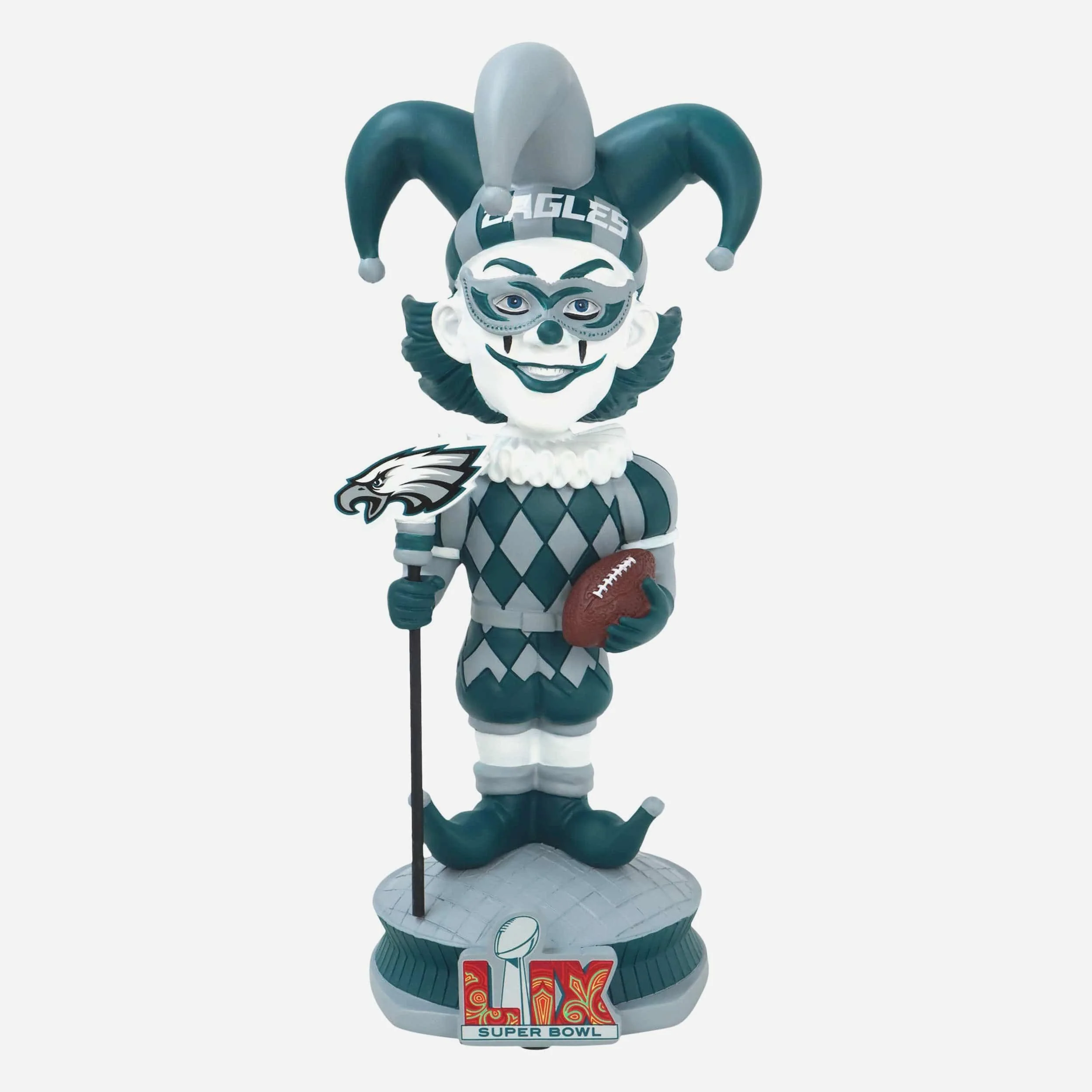 Philadelphia Eagles Jester NFC Super Bowl LIX Bound Bobblehead